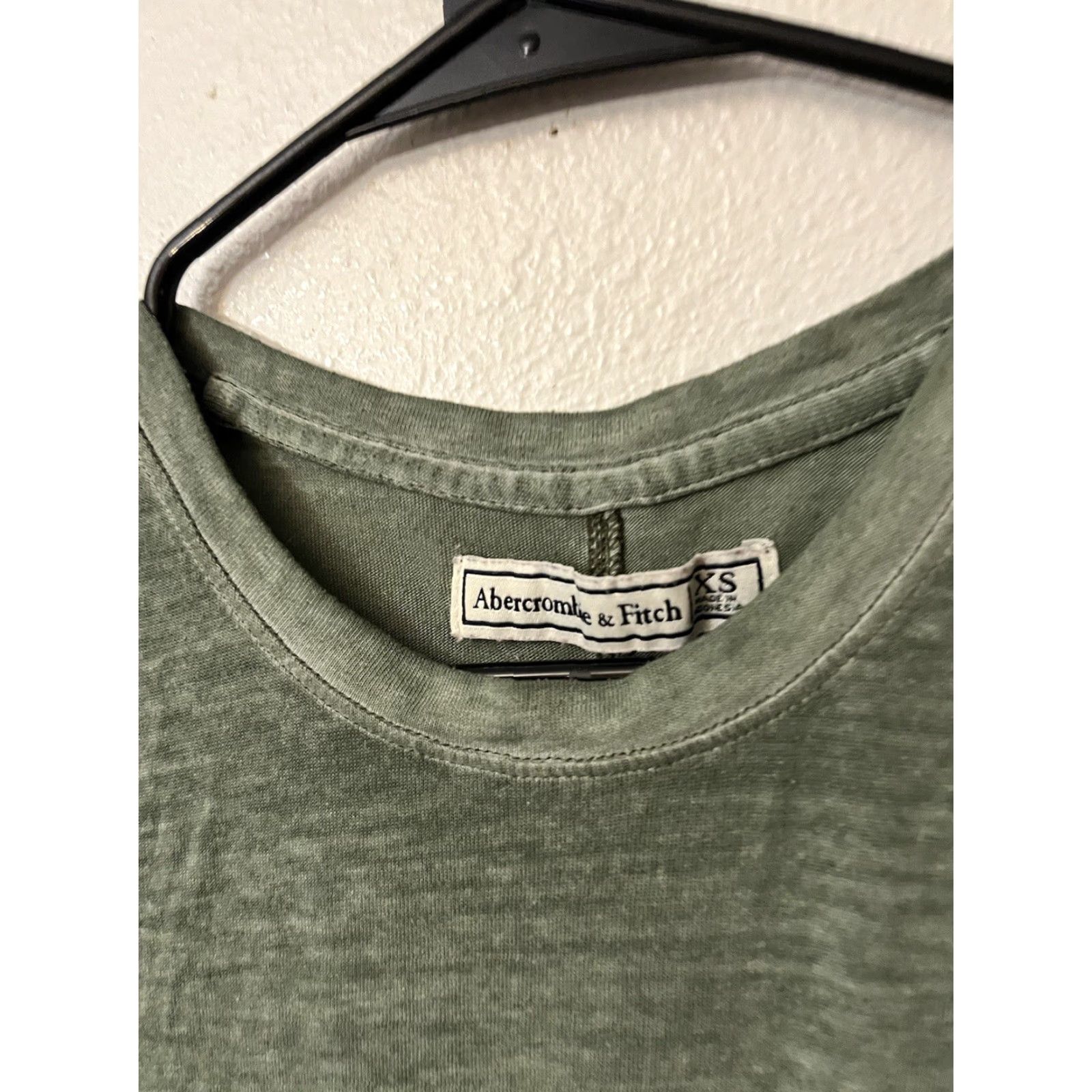Abercrombie & Fitch Abercrombie & Fitch Women's Crew Neck T-Shirt Short Sleeve Pocket XS Green Classic Size XS / US 0-2 / IT 36-38 - 2 Thumbnail