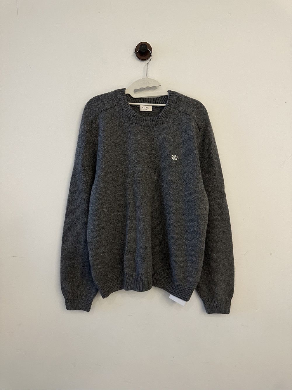Celine Celine Logo Wool Cashmere Sweater XL Size US XL / EU 56 / 4 - 1 Thumbnail