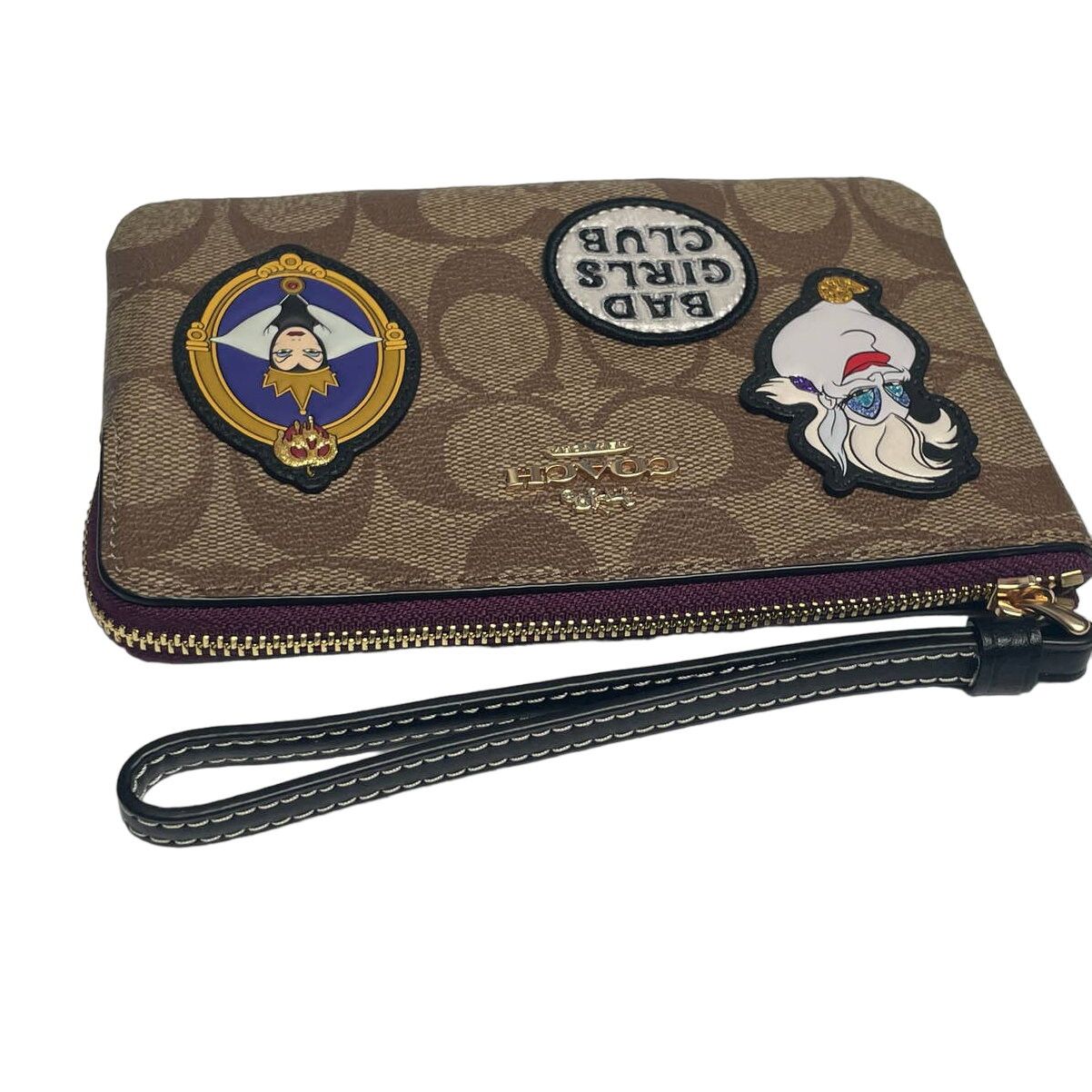 Coach Disney X Coach Zip Wristlet In Signature Canvas With Patches Size ONE SIZE - 6 Thumbnail