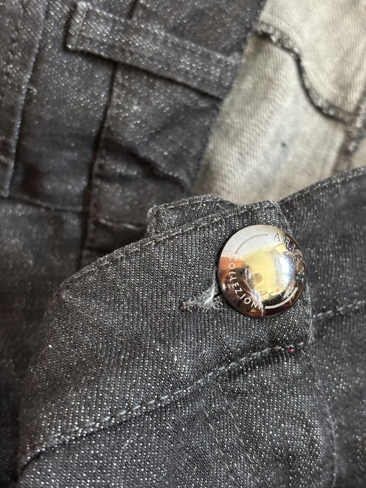 Armani × Armani Collezioni × Vintage Armani Collezioni Vintage Denim Skirt Made in Italy Size 36" / US 14 / IT 50 - 3 Thumbnail
