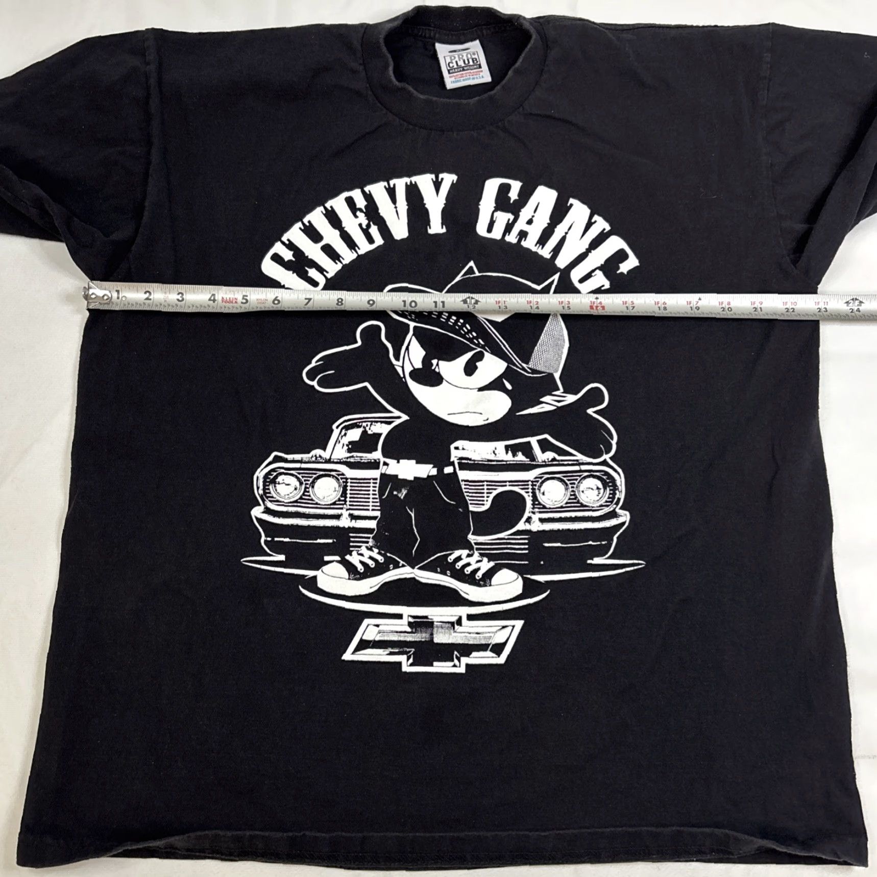 Vintage VINTAGE Pro Club Longsleeve T Shirt Men’s XL Black Felix The Cat Chevy Gang Mens XL Black Cat Long Sleeve Shirt Size US XL / EU 56 / 4 - 4 Thumbnail
