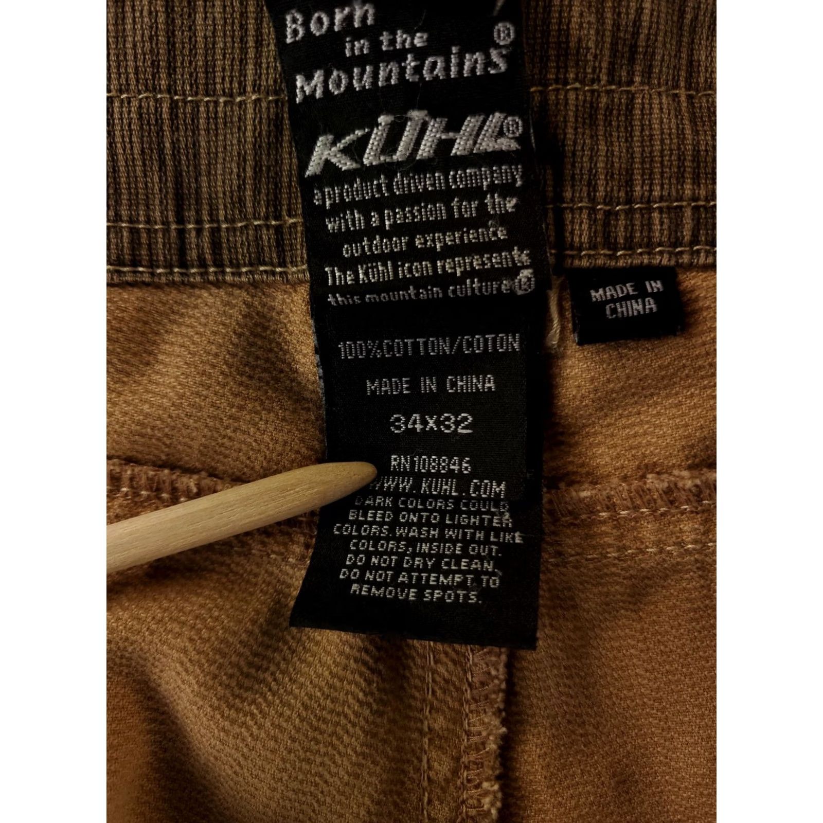 Vintage VINTAGE Kuhl Exile Kord PANTS Brown Striped Mens 34x32 Inseam 32 Waist 35 Regular Chino Boys? Size US 34 / EU 50 - 5 Thumbnail