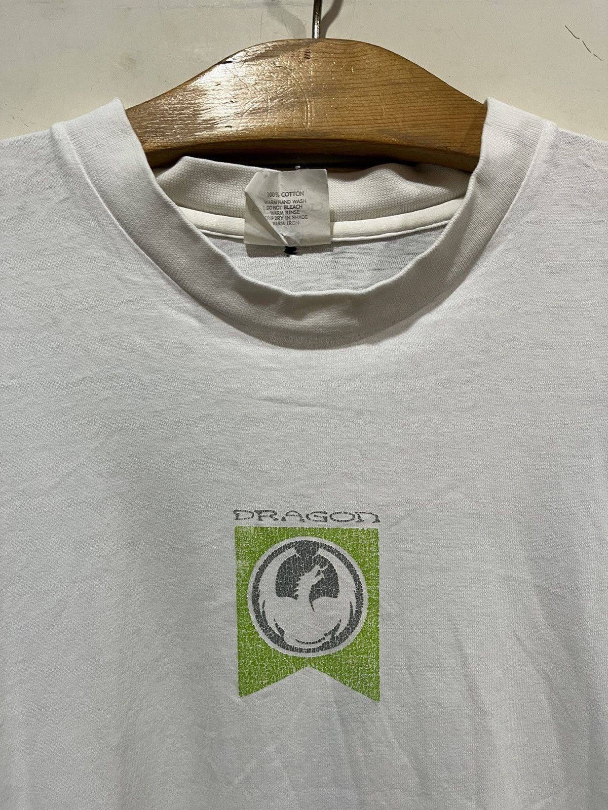 Vintage Dragon Skateboard Tee Center Logo 90s Size US L / EU 52-54 / 3 - 3 Thumbnail