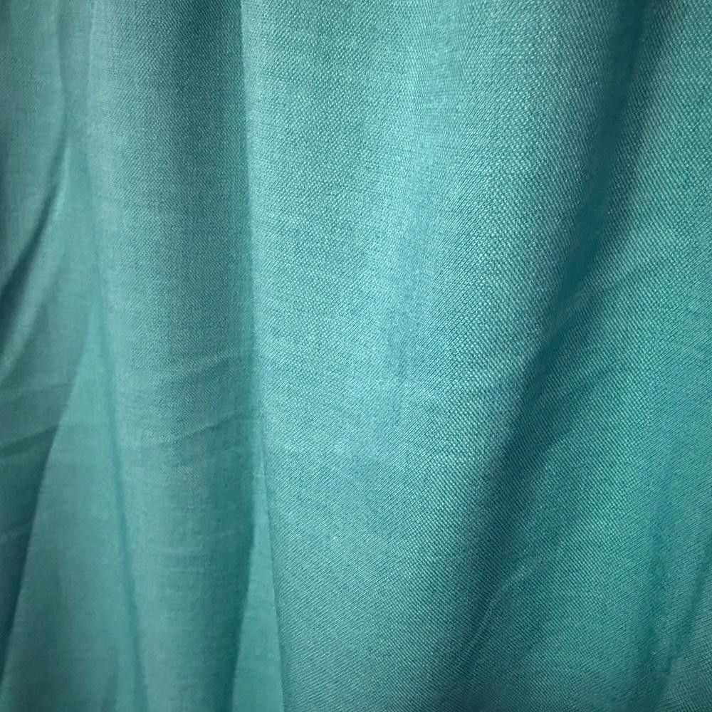 Designer Comfy Teal Skirt Size 42" / US 20 - 2 Thumbnail