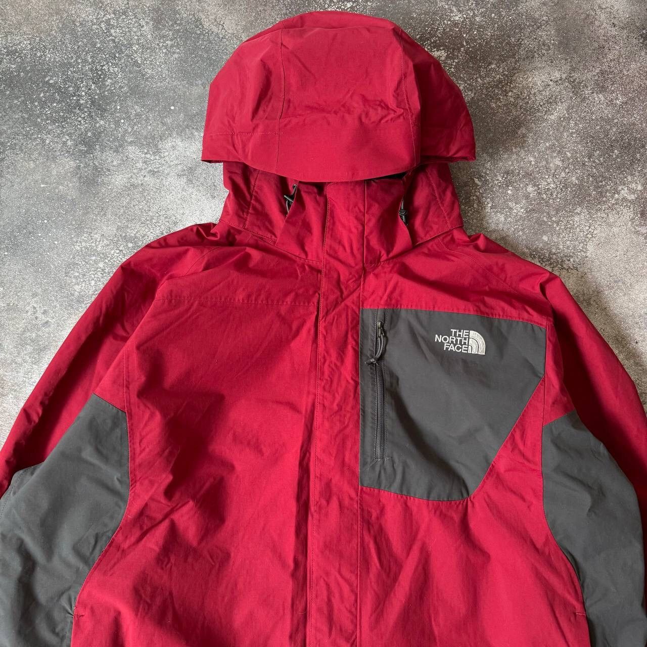 image of Outdoor Life x The North Face Hyvent Gorpcore Outdoor/ski Jacket in Red/Grey, Men's (Size 2XL)