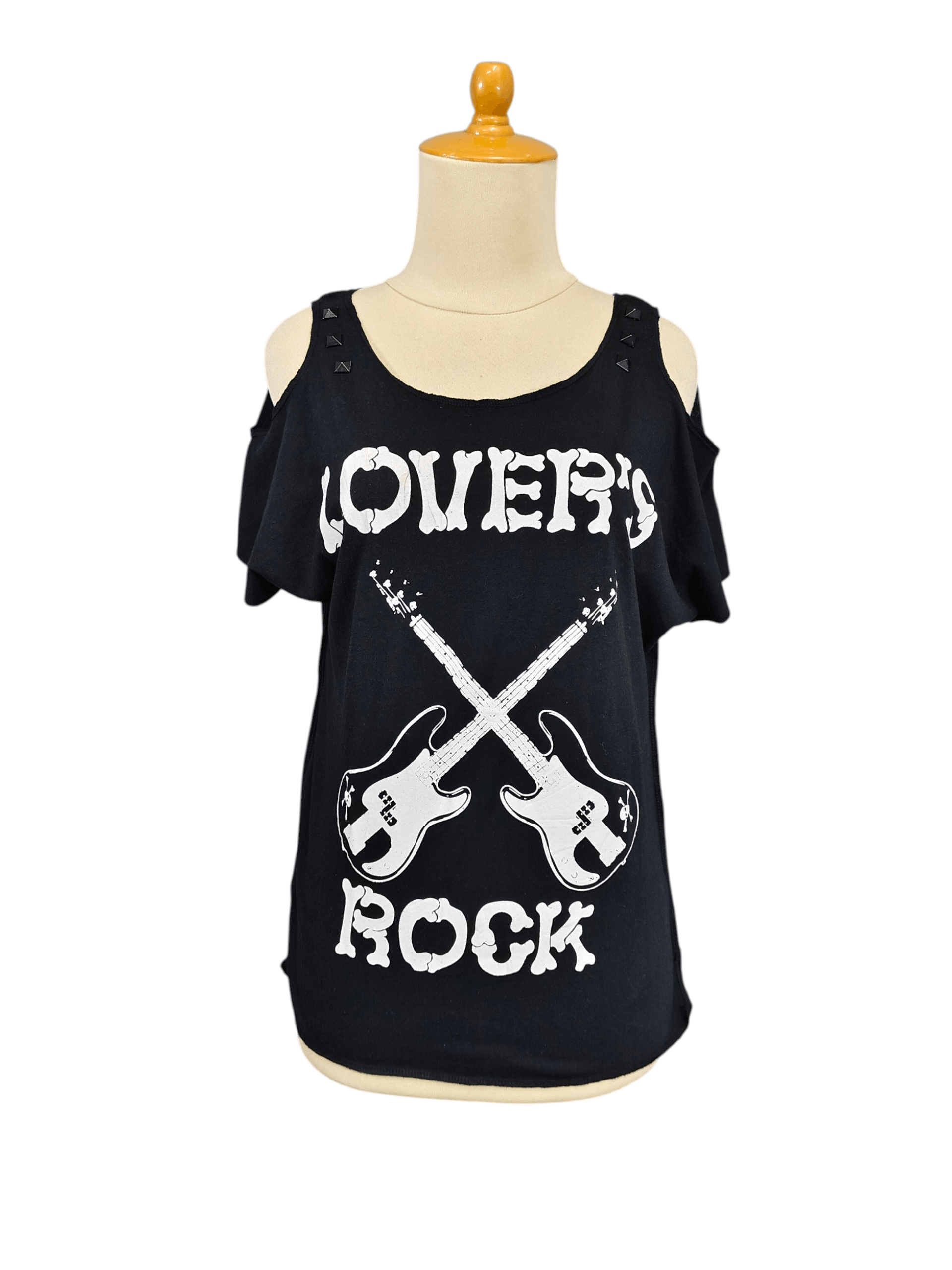 Seditionaries 2000s Lover’s Rock- Punk Rock Cold Shoulder Studded Top Size M / US 6-8 / IT 42-44 - 1 Thumbnail