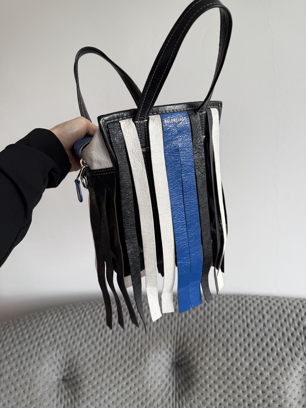 Balenciaga Balenciaga Fringed Bazar Shopper Tote Size ONE SIZE - 13 Thumbnail