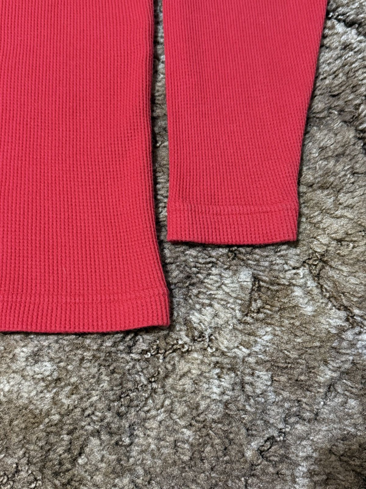 Reebok Vintage Reebok NHL Waffle Knit Long Sleeve Red Medium Size US M / EU 48-50 / 2 - 3 Thumbnail