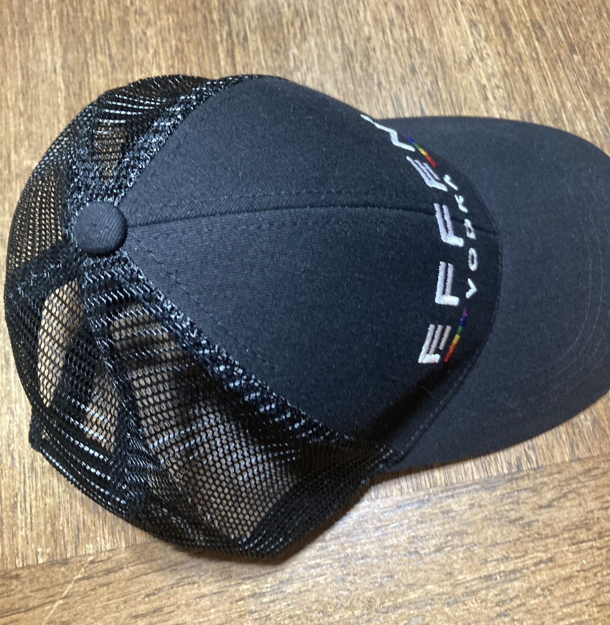 Vintage Effen Vodka Trucker Mesh cap Hat Black Spell Out Size ONE SIZE - 8 Thumbnail