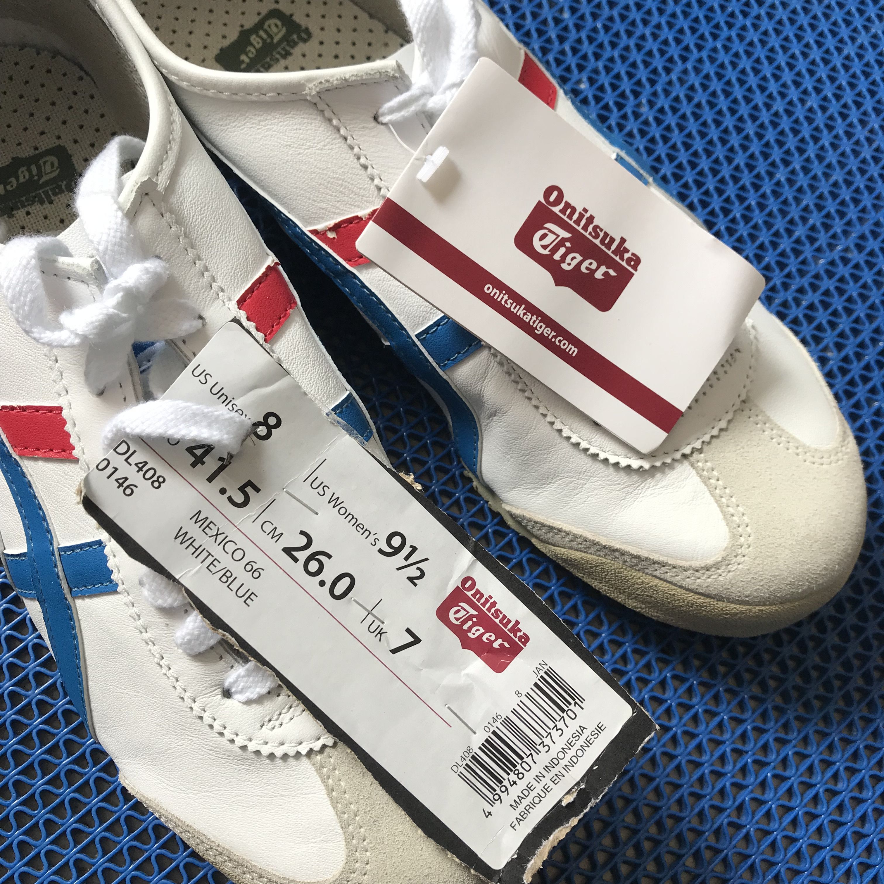 Onitsuka Tiger Onitsuka Tiger MEXICO 66 White Blue French Stripe Size US 8 / EU 41 - 5 Thumbnail