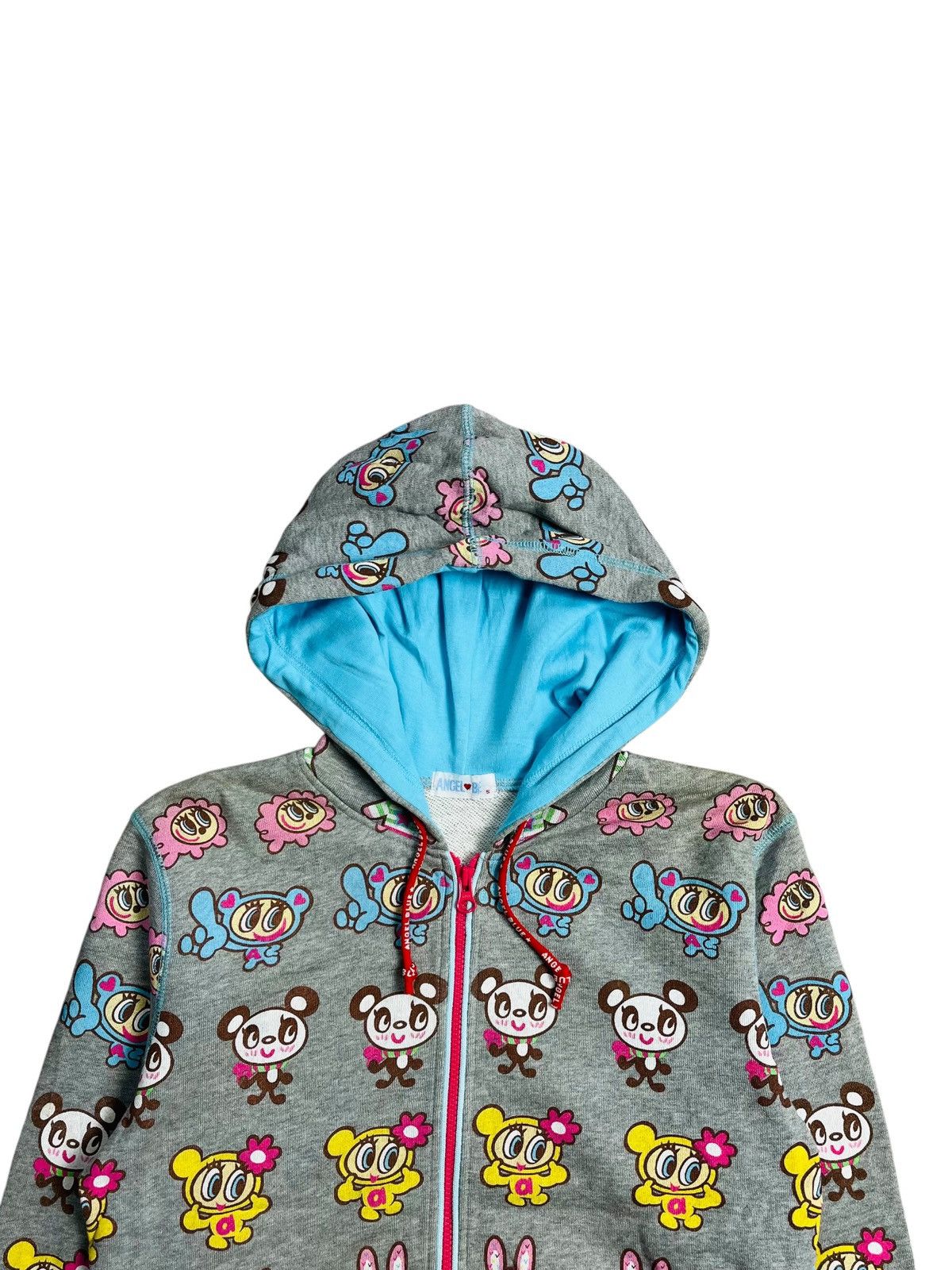 Angel Blue 2000s Angel Blue - Full Printed Mascots Zip Hoodie Size S / US 4 / IT 40 - 3 Thumbnail