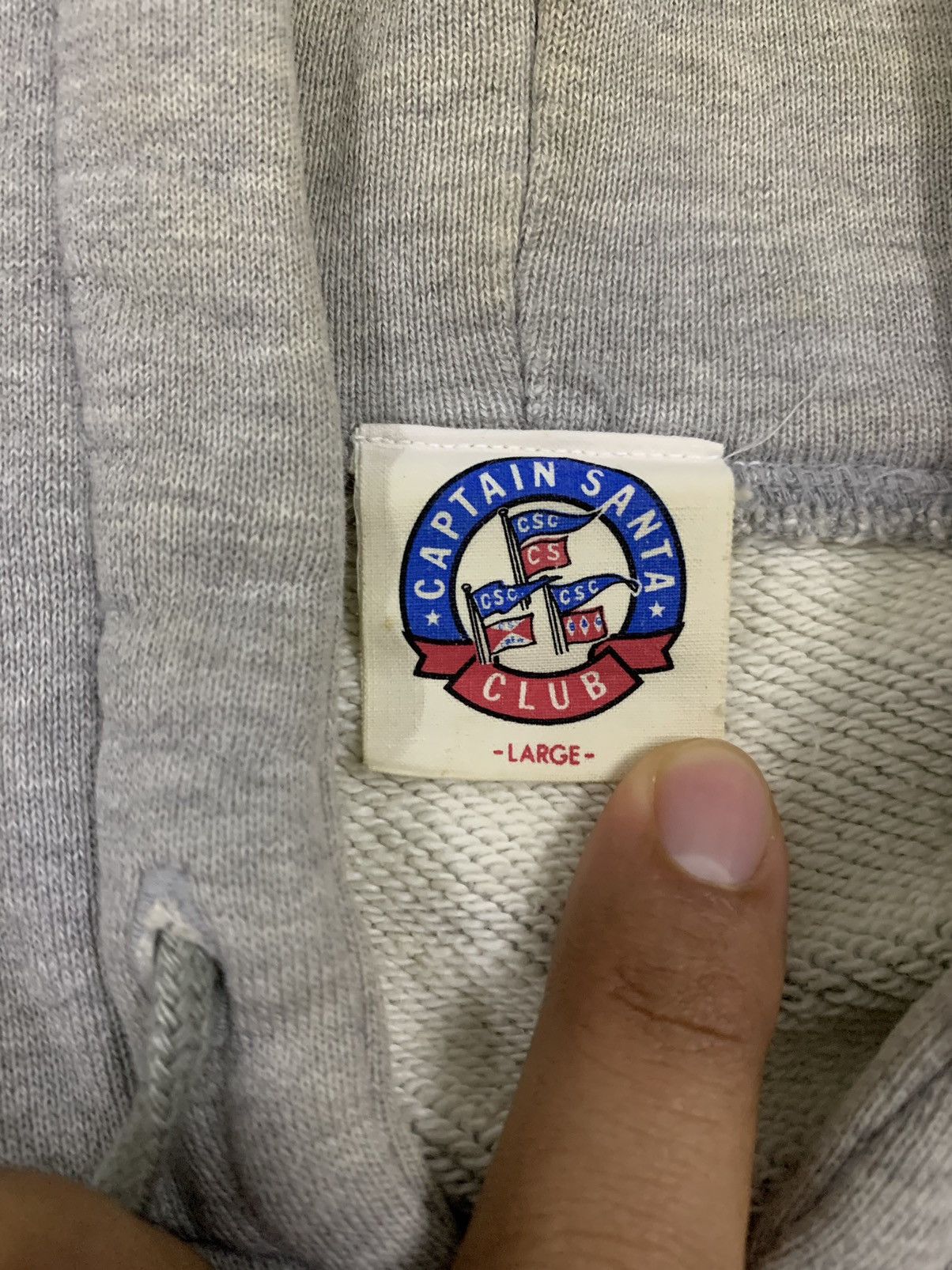 Vintage VINTAGE CAPTAIN SANTA CLUB HOODIE Size US L / EU 52-54 / 3 - 6 Thumbnail