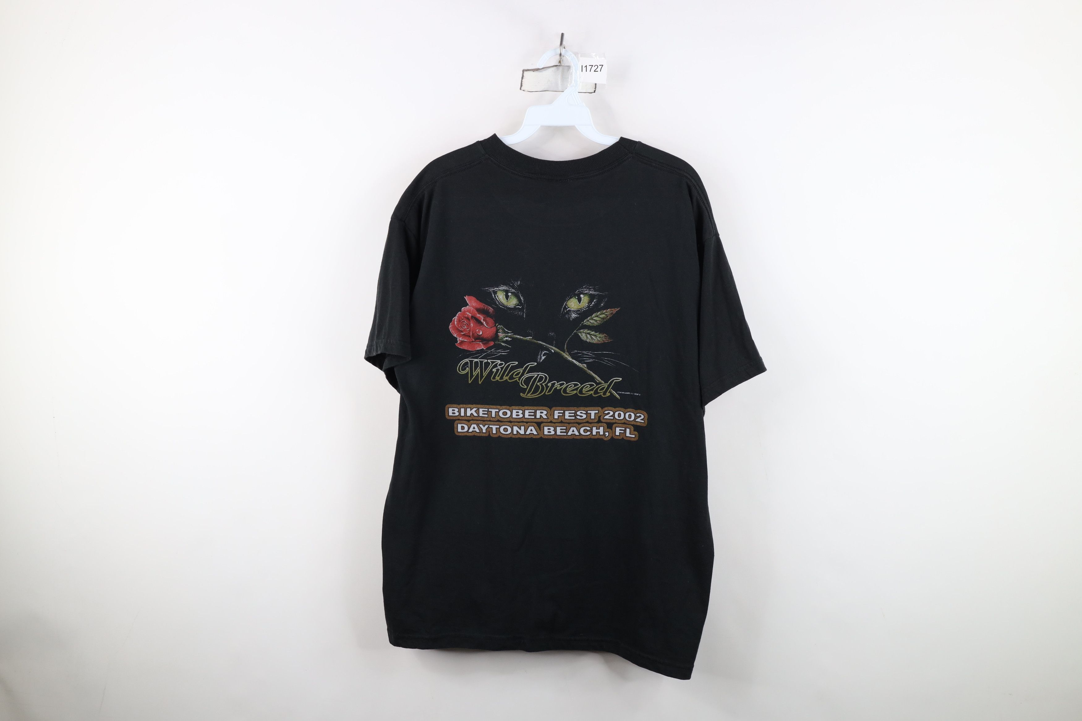 Vintage Vintage Y2K 2002 Daytona Beach Biketober Fest T-Shirt Black Size US L / EU 52-54 / 3 - 1 Thumbnail