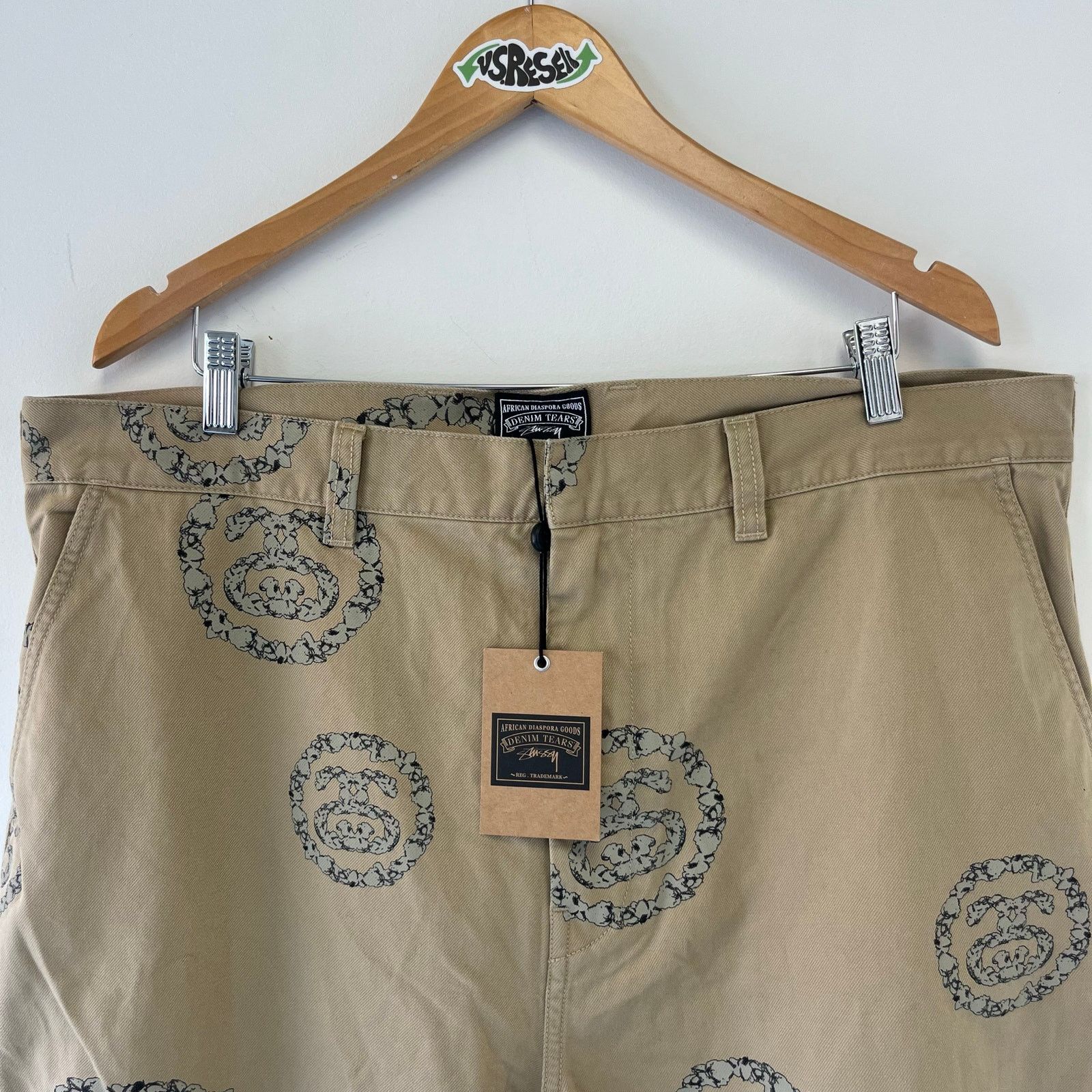 Stussy x Denim Tears SS Wreath Chino Pants NWT 38