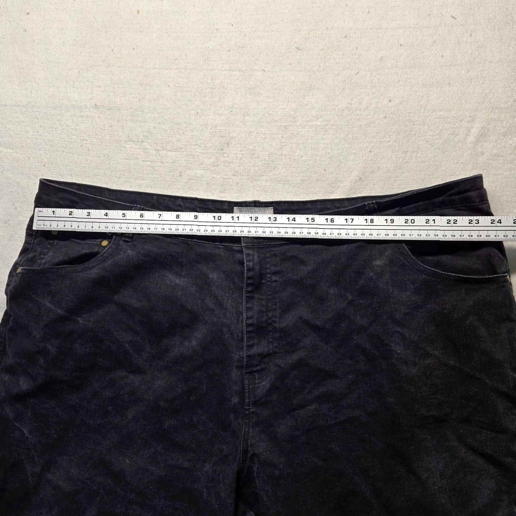 Vintage VINTAGE Woman Within Jeans Denim Pants Roll Tab Adult Plus Size 30W Black Chino Jeans Nature 90s Mens Womens Size 30" / US 8 / IT 44 - 4 Thumbnail