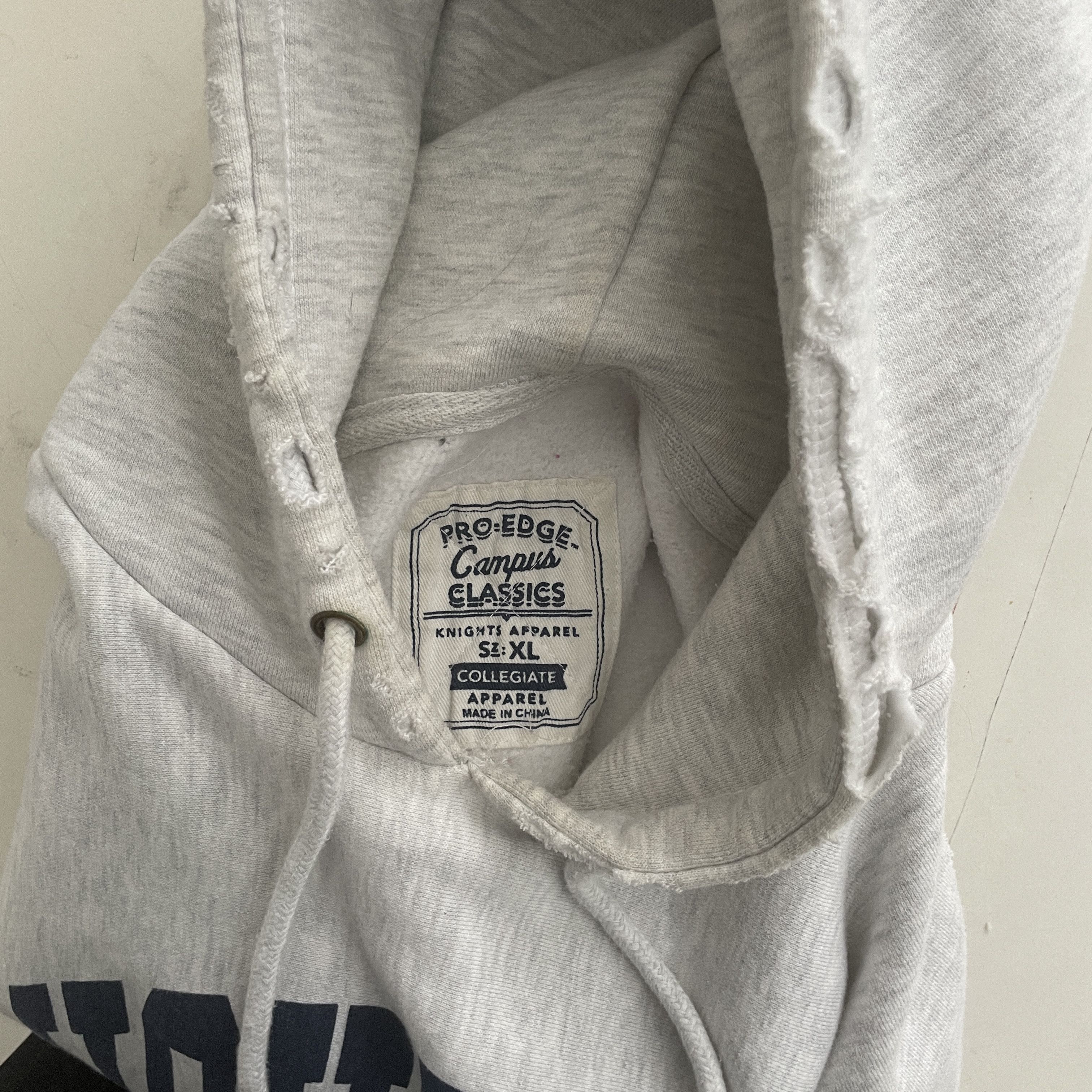 Other Grey College Distressed Hoodie Size US L / EU 52-54 / 3 - 8 Thumbnail