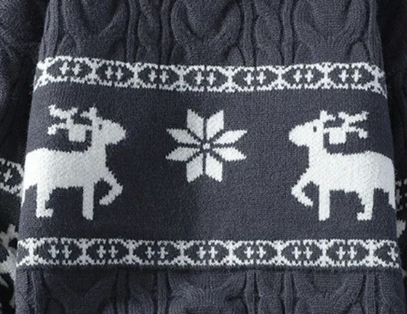 Japanese Brand × Vintage Luxury Cashmere Christmas Deer Sweater Thick Warm & Stylish Size US XXL / EU 58 / 5 - 3 Thumbnail