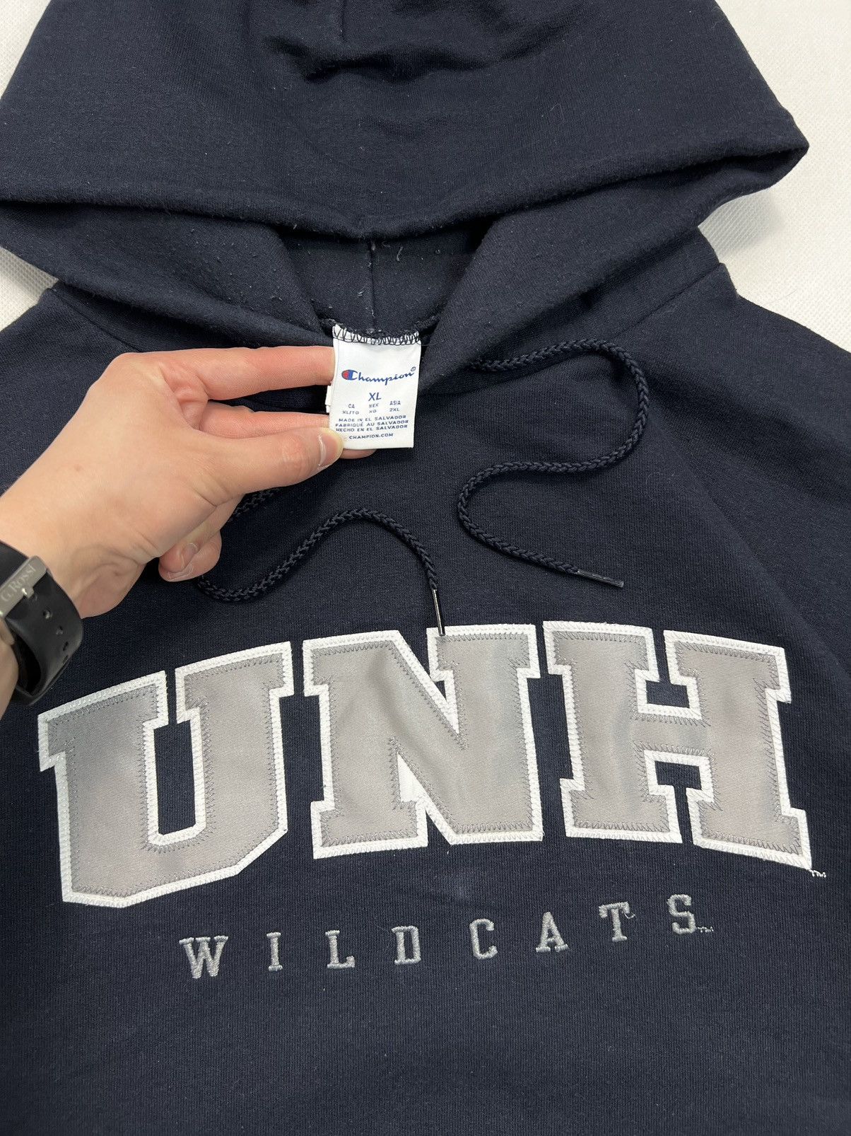 Champion Baggy Hoodie Champion University New Hampshire UNH Wildcats Size US XL / EU 56 / 4 - 2 Thumbnail