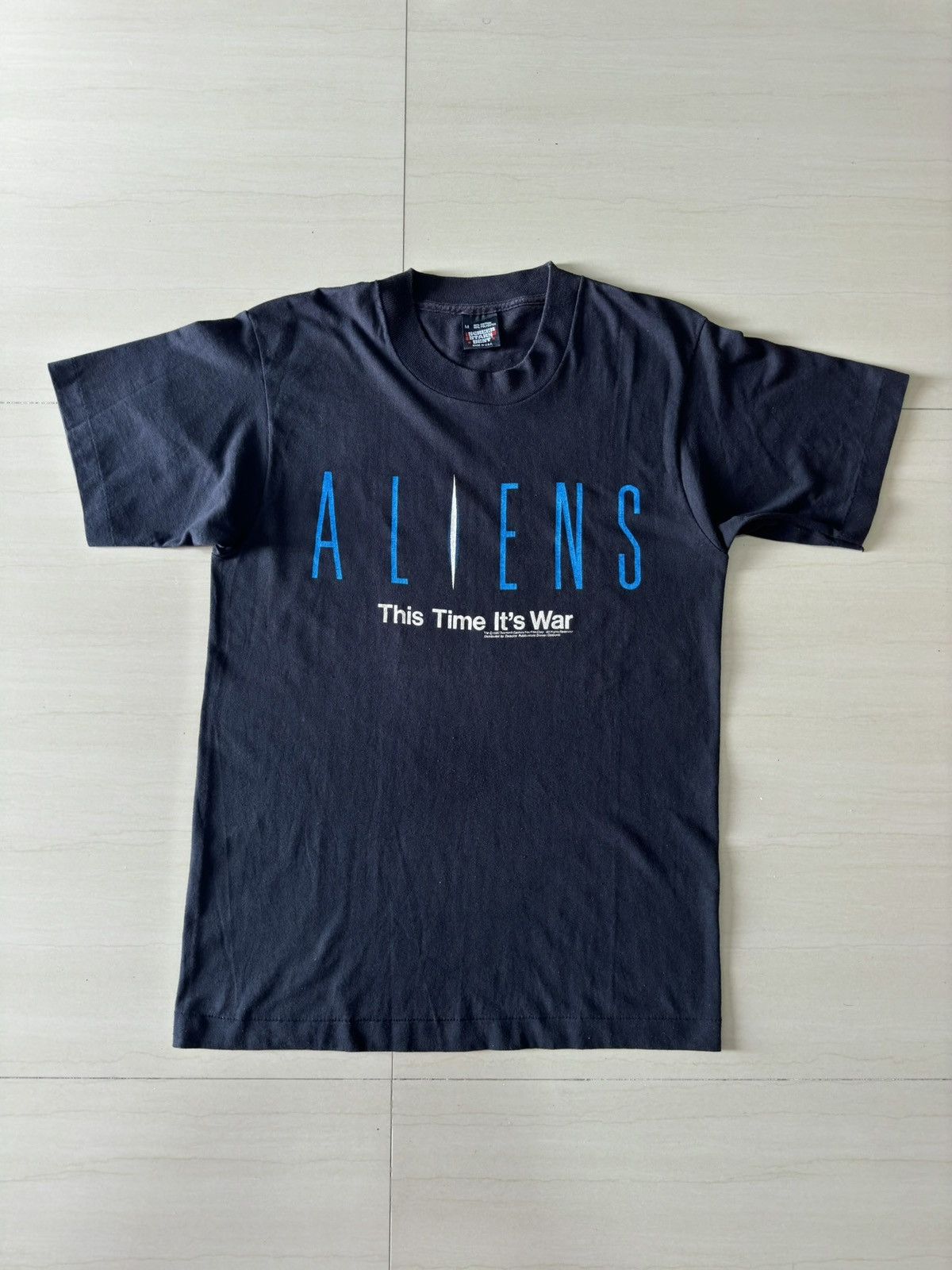 Vintage 1986 ALIENS This Time It’s War 80s Screen Stars Best Shirt Size US M / EU 48-50 / 2 - 3 Thumbnail