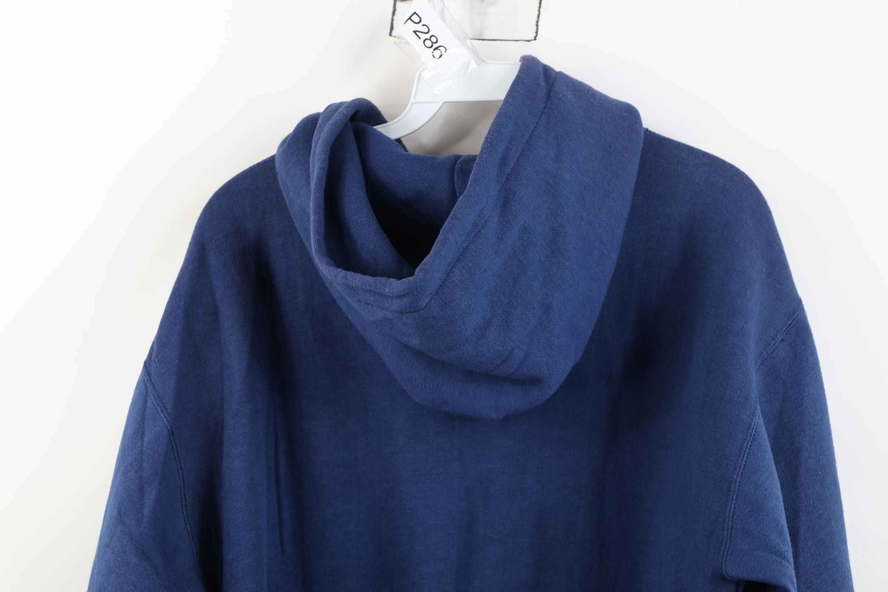 Vintage Deadstock Vintage 90s Streetwear Heavyweight Hoodie Blue Size US M / EU 48-50 / 2 - 13 Thumbnail