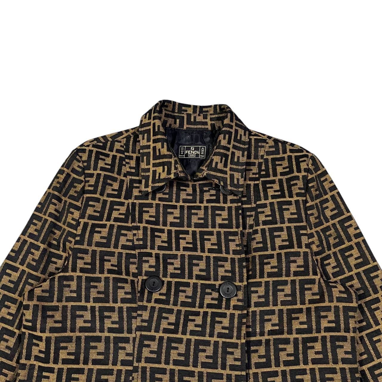Fendi Vintage Fendi Zucca Monogram Brown Jacket Size S / US 4 / IT 40 - 2 Thumbnail