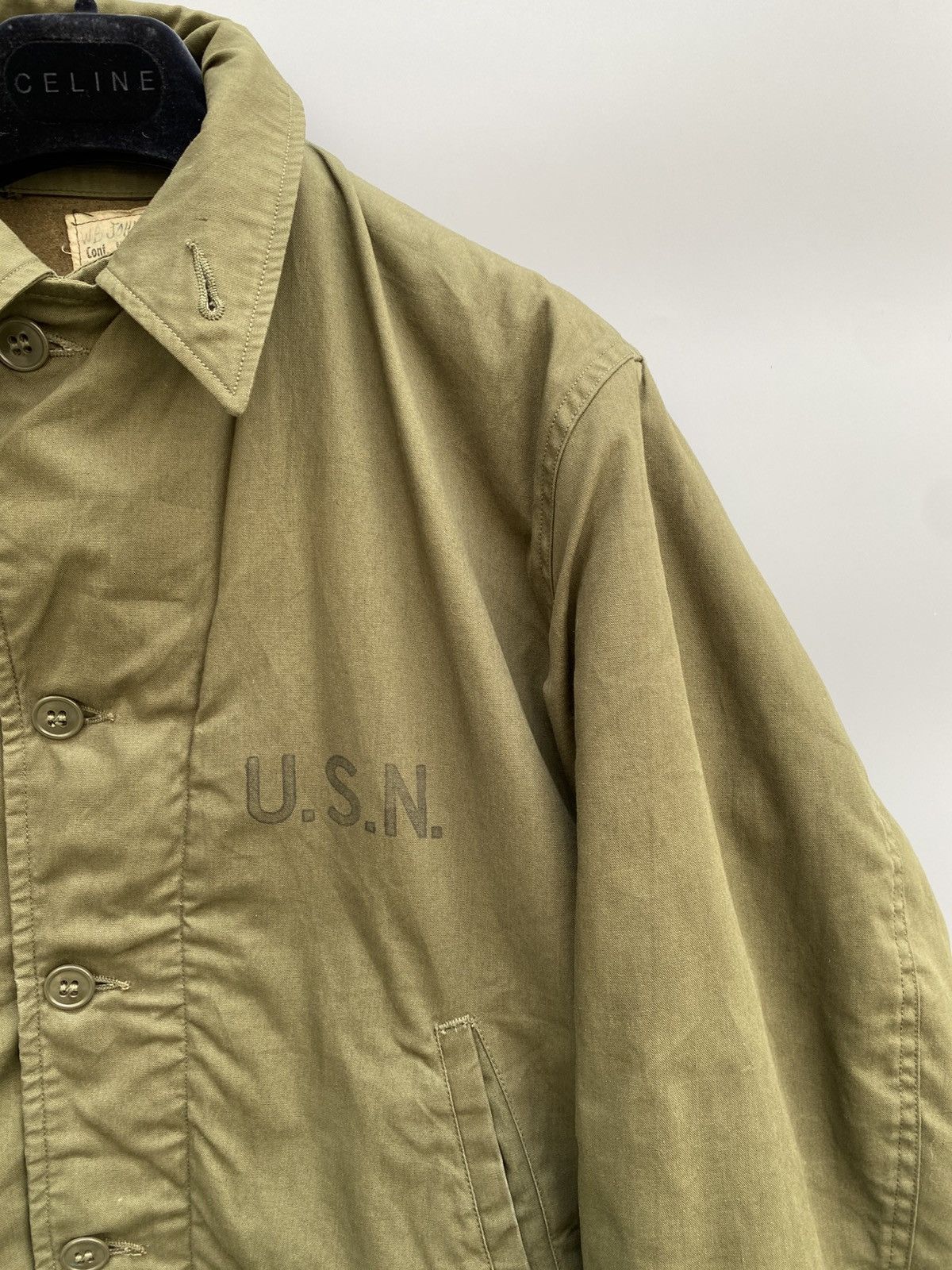 Vintage USN 1944 Field Jacket WW2 N-4 Deck Jacket Size US M / EU 48-50 / 2 - 16 Thumbnail