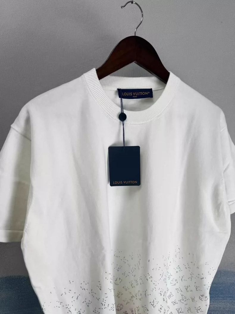 Louis Vuitton Louis Vuitton White Gradient Short Sleeve Tshirt-2506 Size L / US 10 / IT 46 - 3 Thumbnail