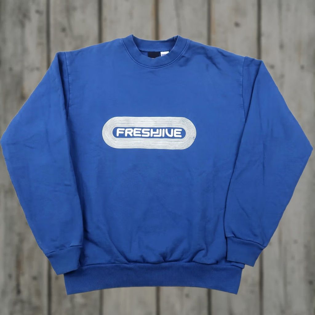 Freshjive Freshjive Sweatshirt Blue Sz M Logo Crewneck Pullover Vintage Mens 80s 90s Streetwear Graphic Print Size US M / EU 48-50 / 2 - 1 Thumbnail