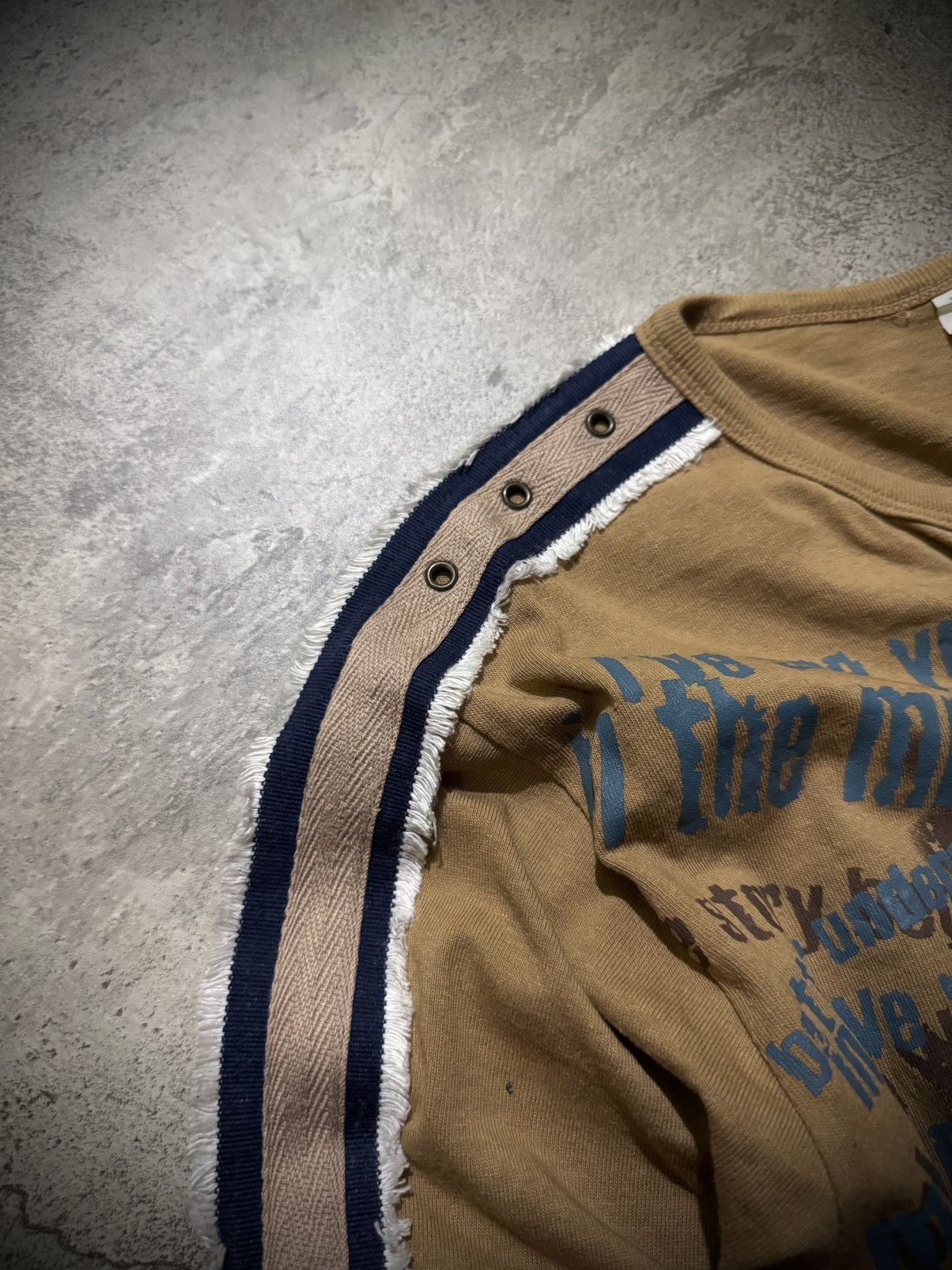 Hysteric Glamour Y2k Vintage jeans poem double layer longsleeve Size US M / EU 48-50 / 2 - 4 Thumbnail