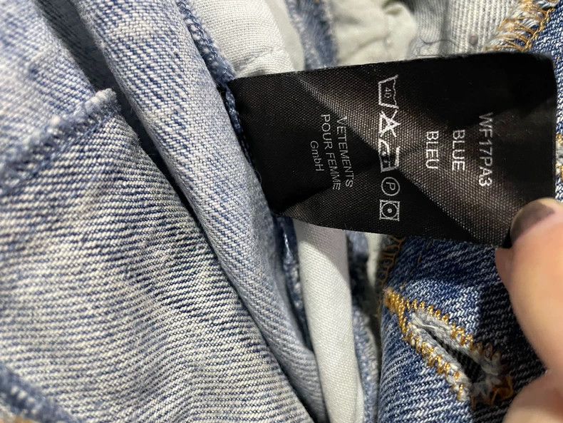 Vetements Vetements SizeM Levis Blue Patchwork Denim Pants Size US 30 / EU 46 - 7 Thumbnail