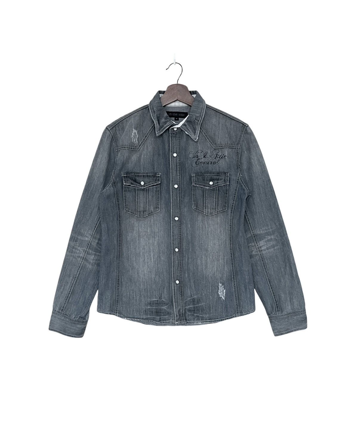 If Six Was Nine × In The Attic Vintage Brand In The Attic Western Denim Shirt 2000s Size US M / EU 48-50 / 2 - 2 Thumbnail