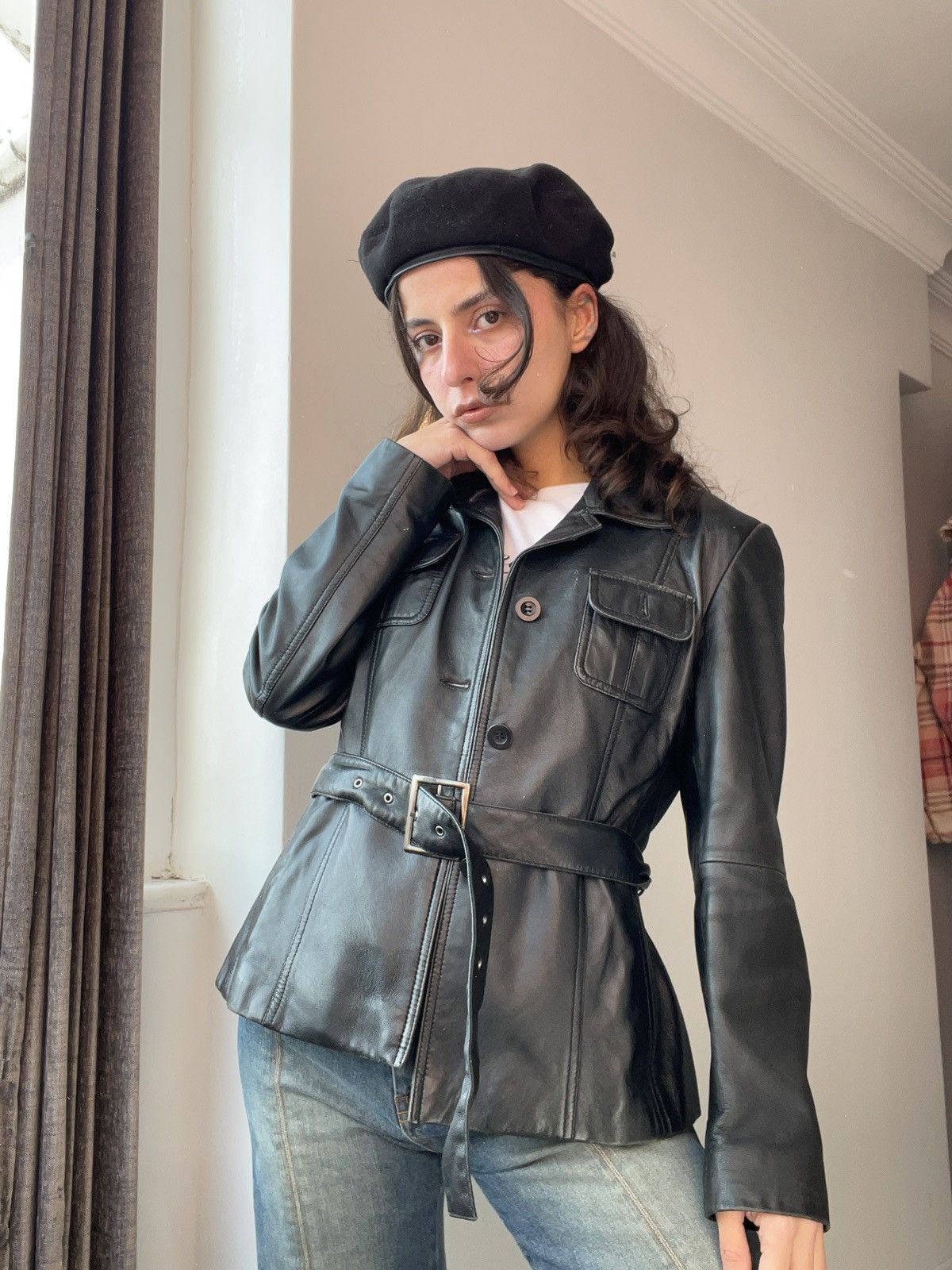 Vintage y2k leather jacket Size S / US 4 / IT 40 - 2 Thumbnail