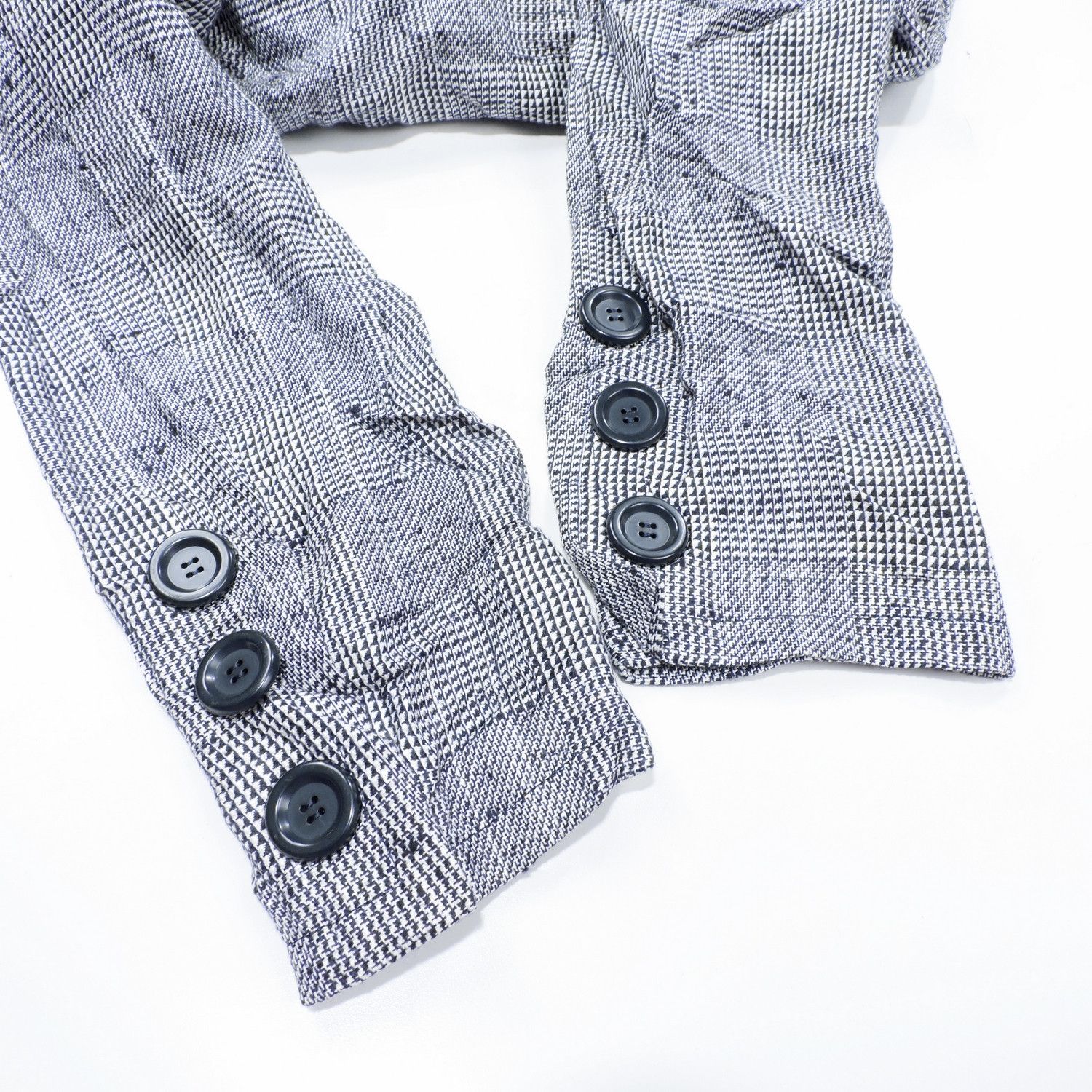 Givenchy GIVENCHY NOUVELLS BOUTIQUE HOUNDSTOOTH GLEN PLAID JACKET Size XL / US 12-14 / IT 48-50 - 15 Thumbnail