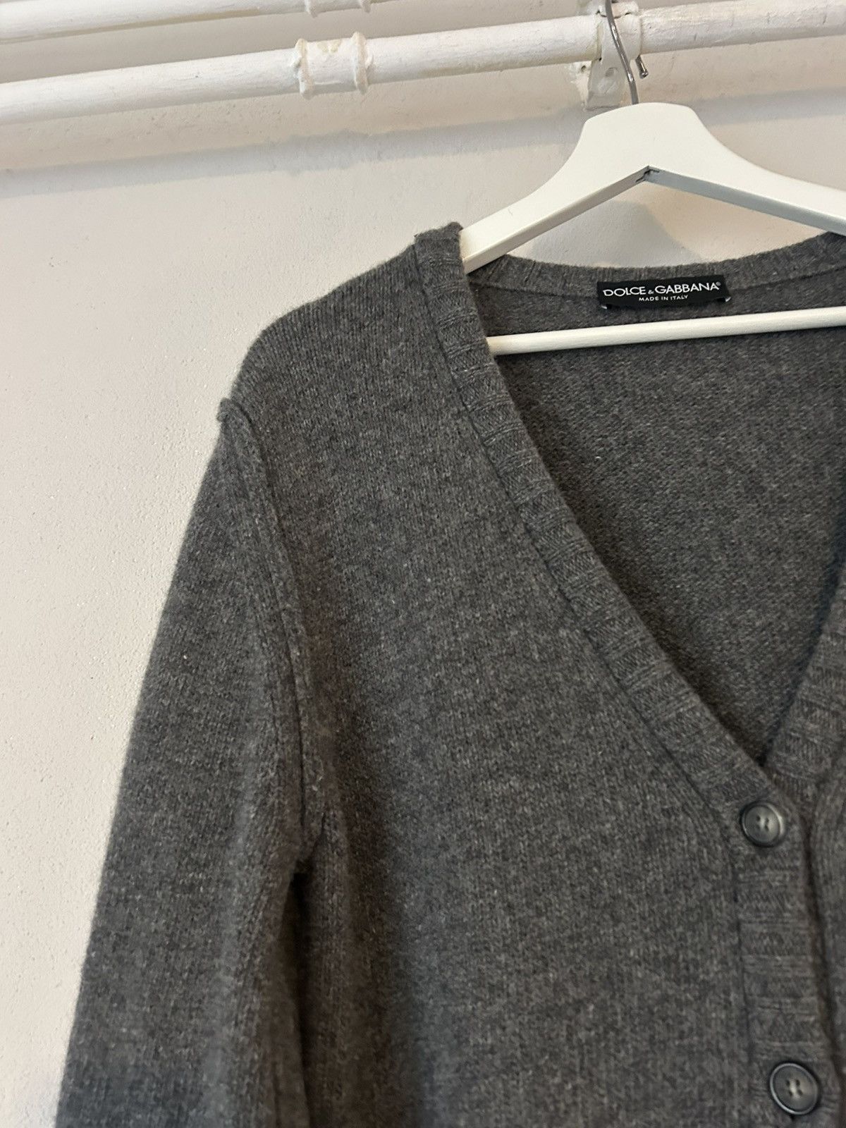 Dolce & Gabbana Dolce & Gabbana Virgin Wool Cardigan - Size 54 Size US L / EU 52-54 / 3 - 4 Thumbnail