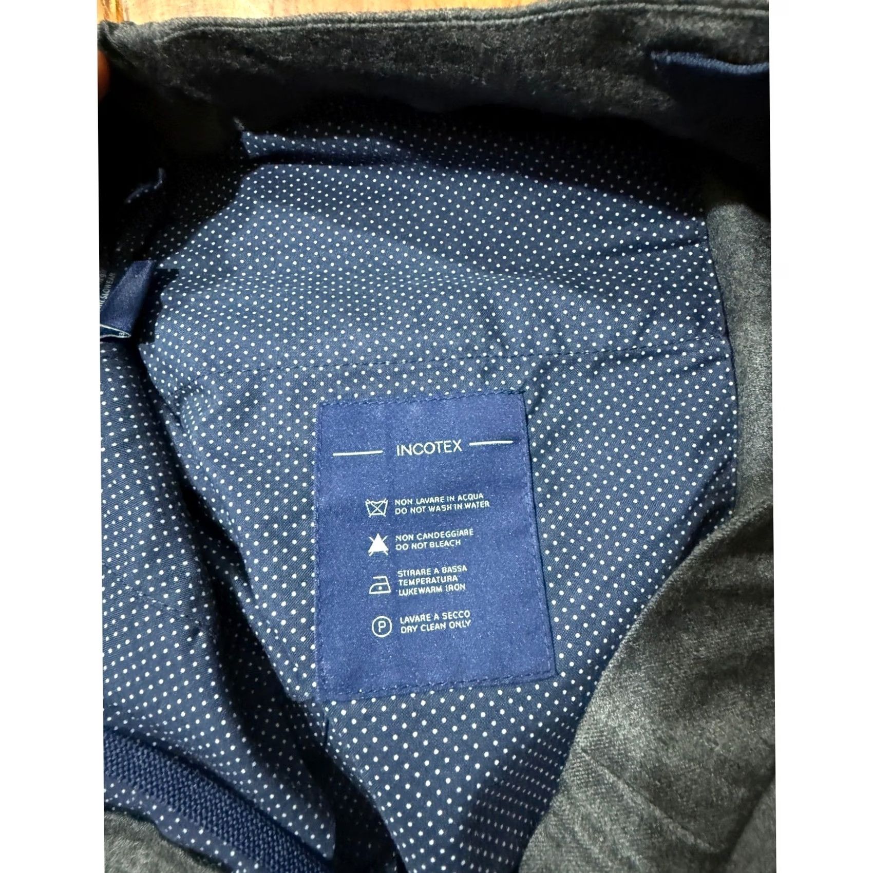 Incotex INCOTEX Dress Pants 32 x 30 Wool Straight Flat Regular fit Designer S3-4 Mens Gray Size US 32 / EU 48 - 6 Thumbnail