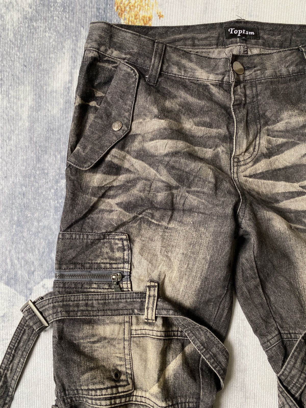If Six Was Nine Japanese Brand Topism Bondage Flare Denim Size US 32 / EU 48 - 11 Thumbnail