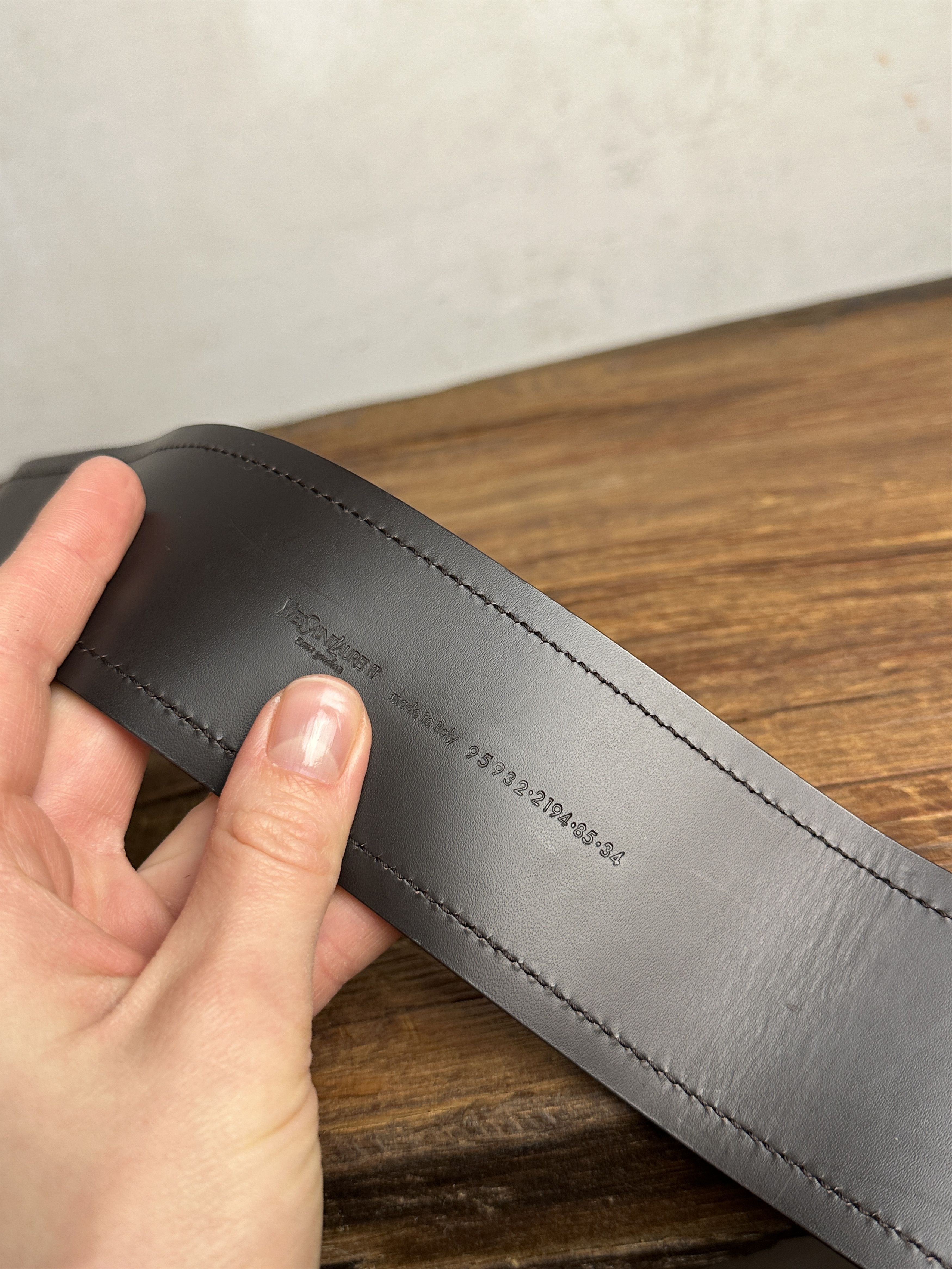 Saint Laurent Paris YSL Vintage Leather Waist Belt Size ONE SIZE - 3 Thumbnail