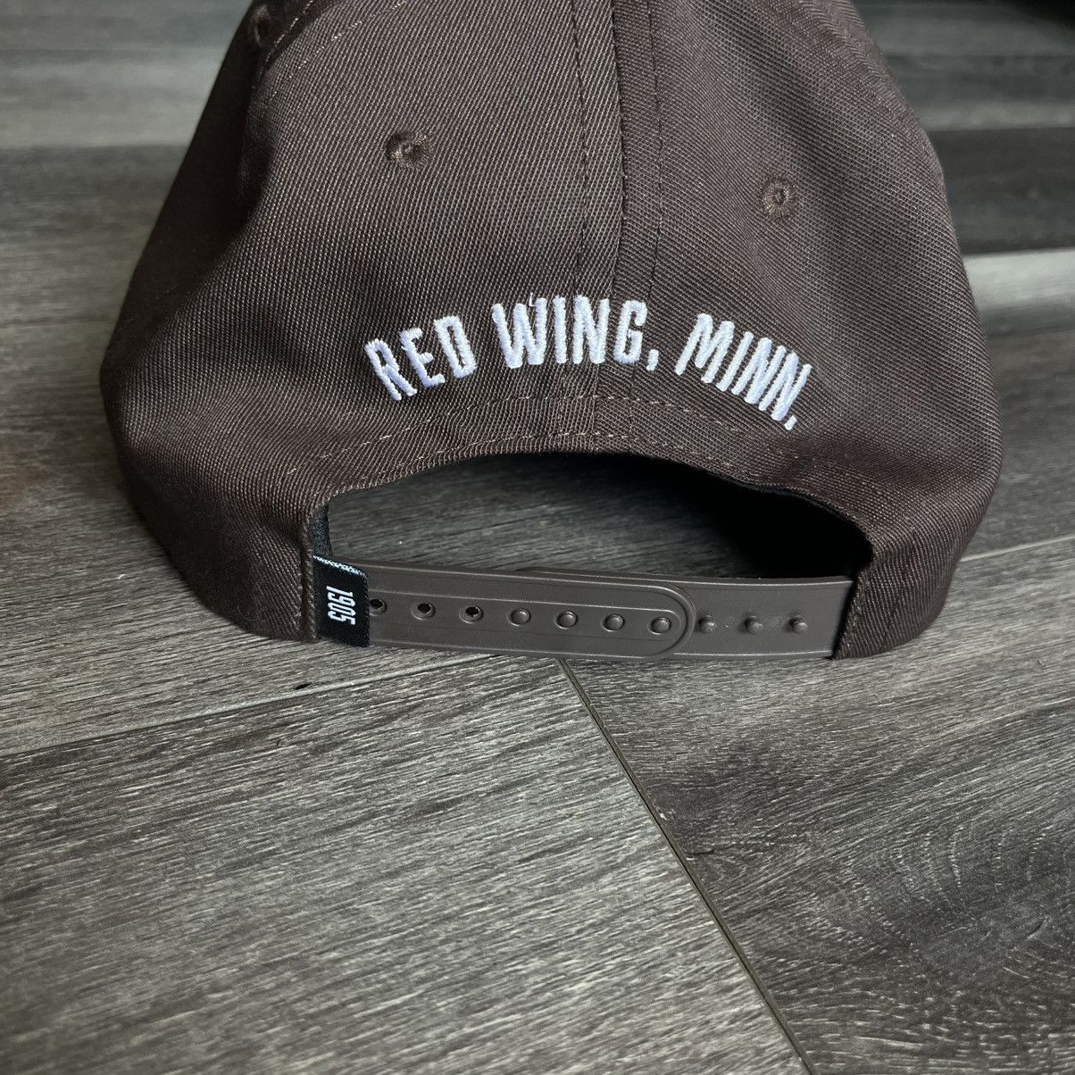Red Wing Red Wing Shoes Leather Patch Logo Snapback Baseball Cap Hat Size ONE SIZE - 4 Thumbnail