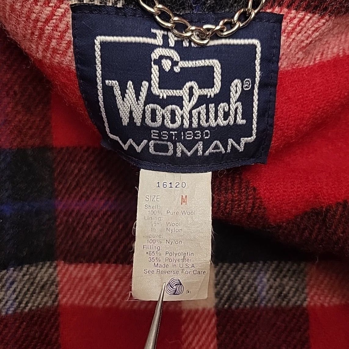 Vintage VTG Woolrich Jacket Womens M Red Wool Plaid Lined Outdoor Made In The USA Size M / US 6-8 / IT 42-44 - 6 Thumbnail