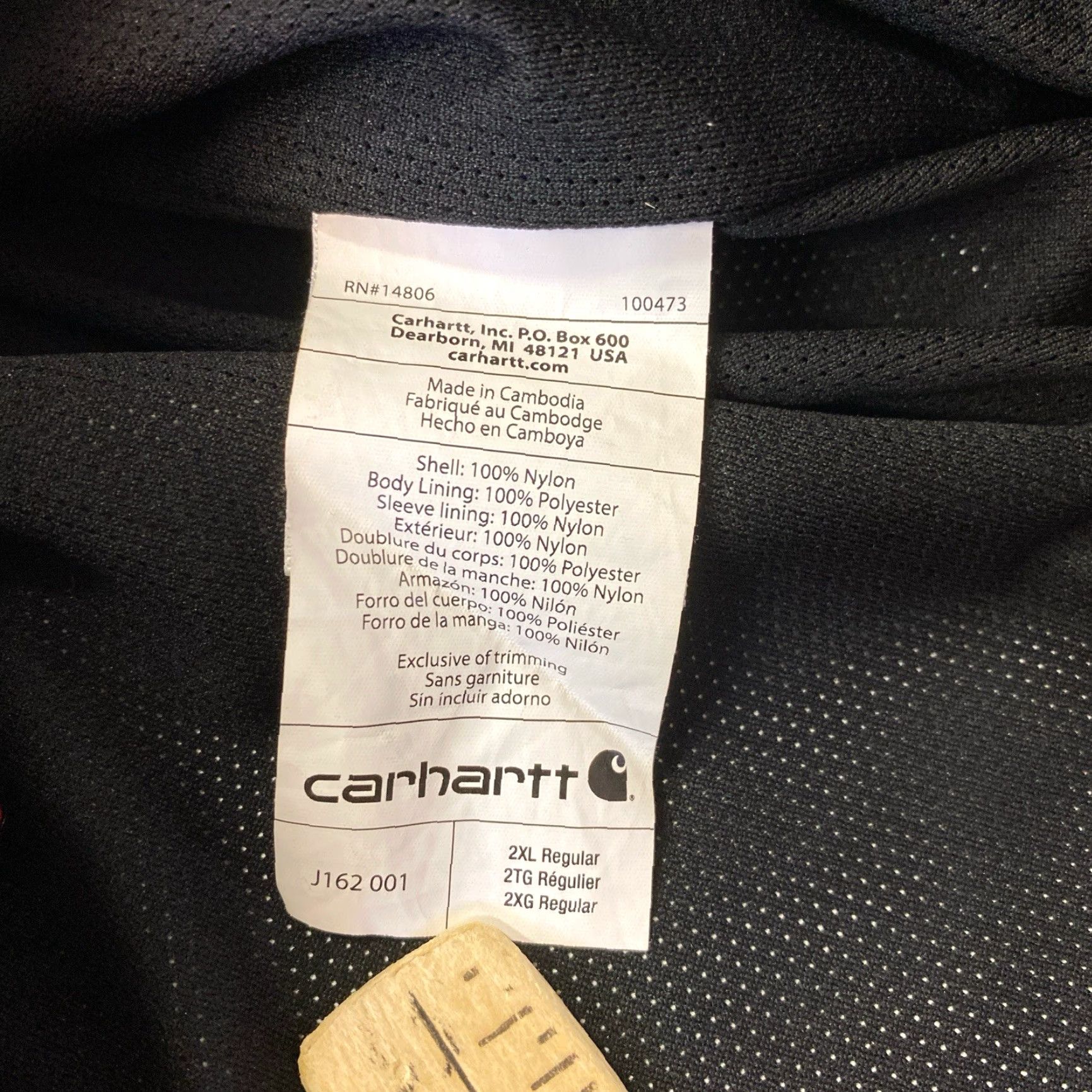 Carhartt Carhartt Jacket 2XL Black Rain Defender Relaxed Fit Full Zip Mens Size US XXL / EU 58 / 5 - 5 Thumbnail