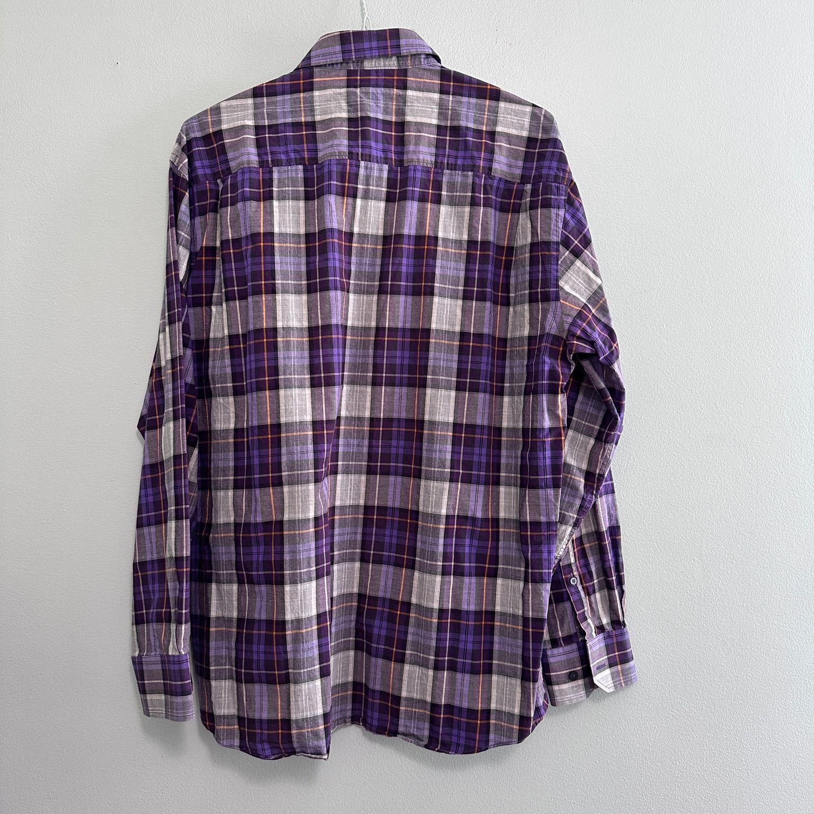 Alan Flusser Alan Flusser purple plaid button down Size US XL / EU 56 / 4 - 3 Thumbnail