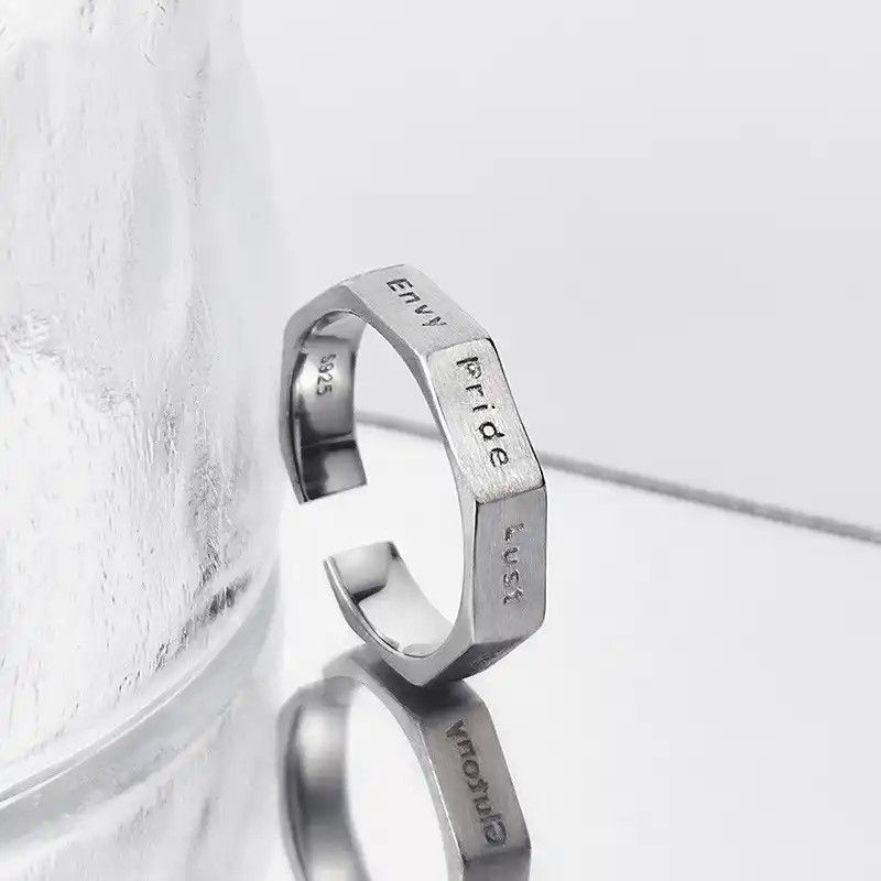 Jewelry × Vintage Human 7 Kinds of Deadly Sins Rings Size ONE SIZE - 1 Thumbnail