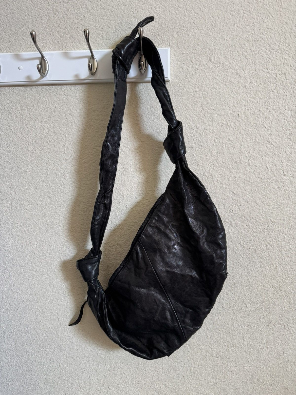 Vuja De Vuja De Theo Suede Leather Affix Bag | Grailed