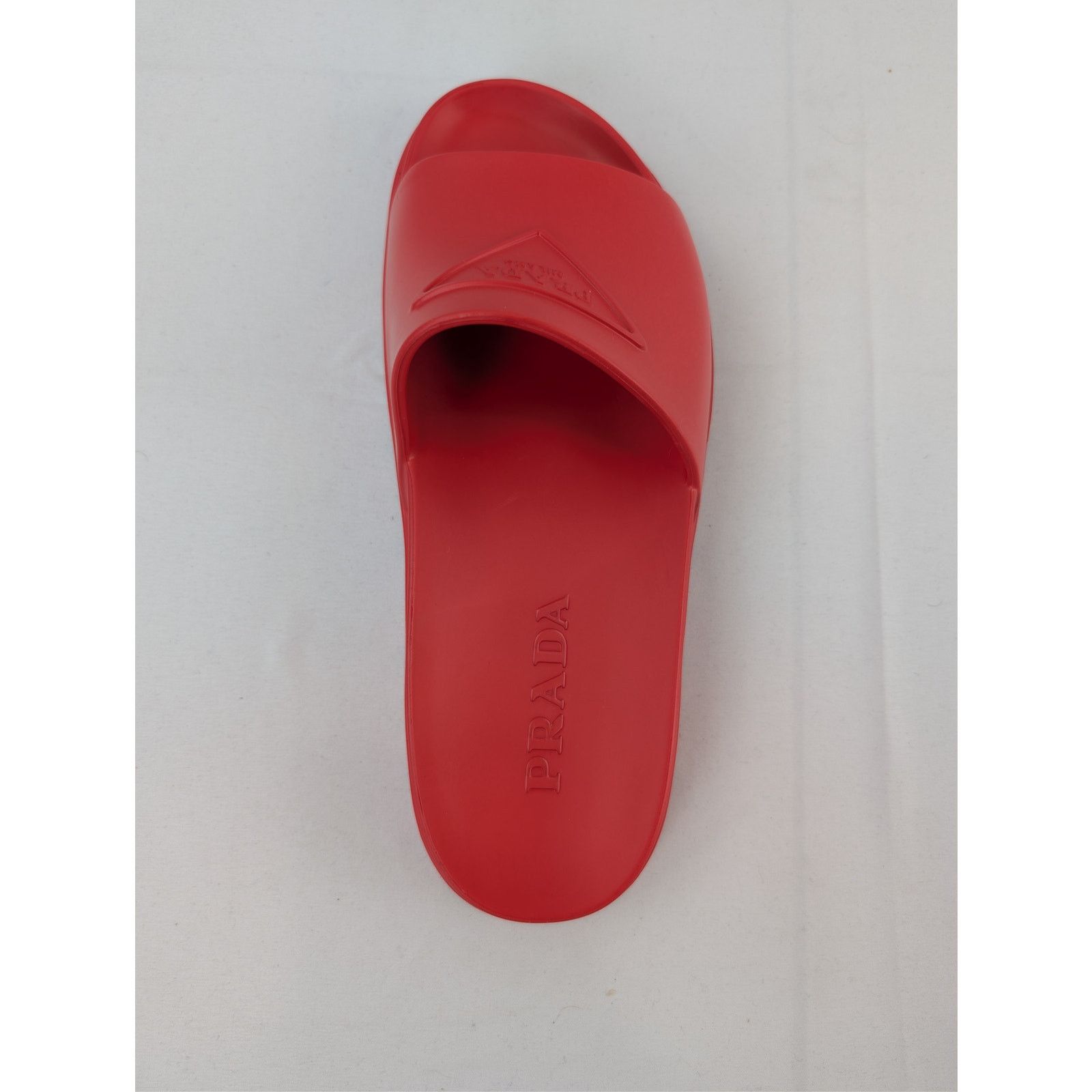 Prada o1rshd1 Rubber Mule-Flip-Flops Slipper in Red Size US 8 / EU 41 - 17 Thumbnail