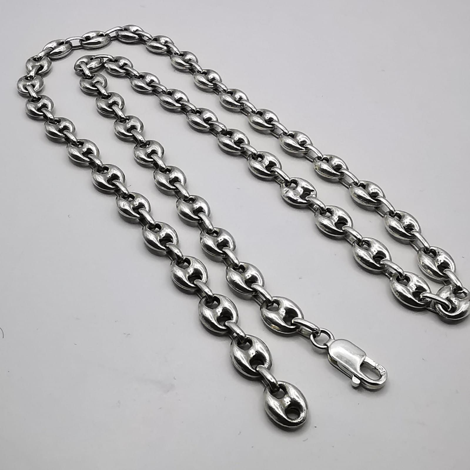Sterling Silver Vintage Jewelry Chain, 925 Sterling Silver, Signed 44.09g Size ONE SIZE - 1 Thumbnail