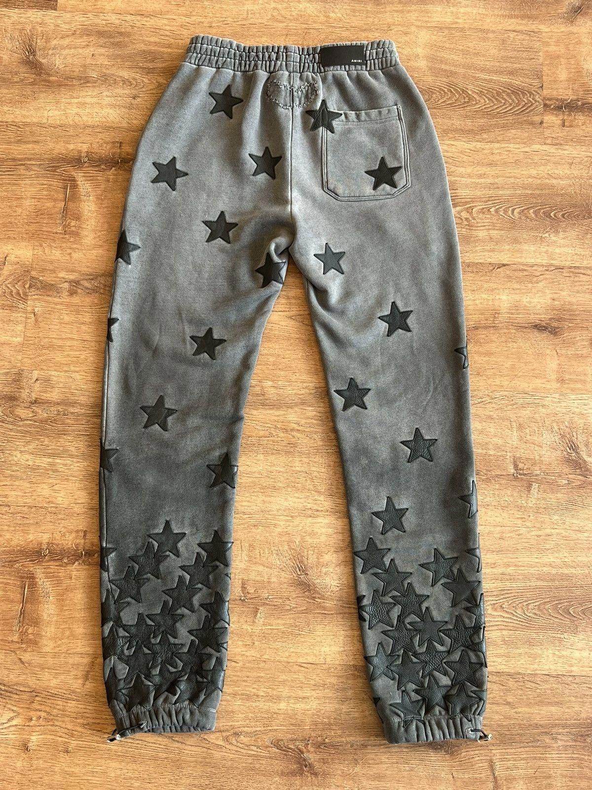 Amiri Amiri "Chemist" Multi-Patch Leather Star Joggers Size US 34 / EU 50 - 4 Thumbnail