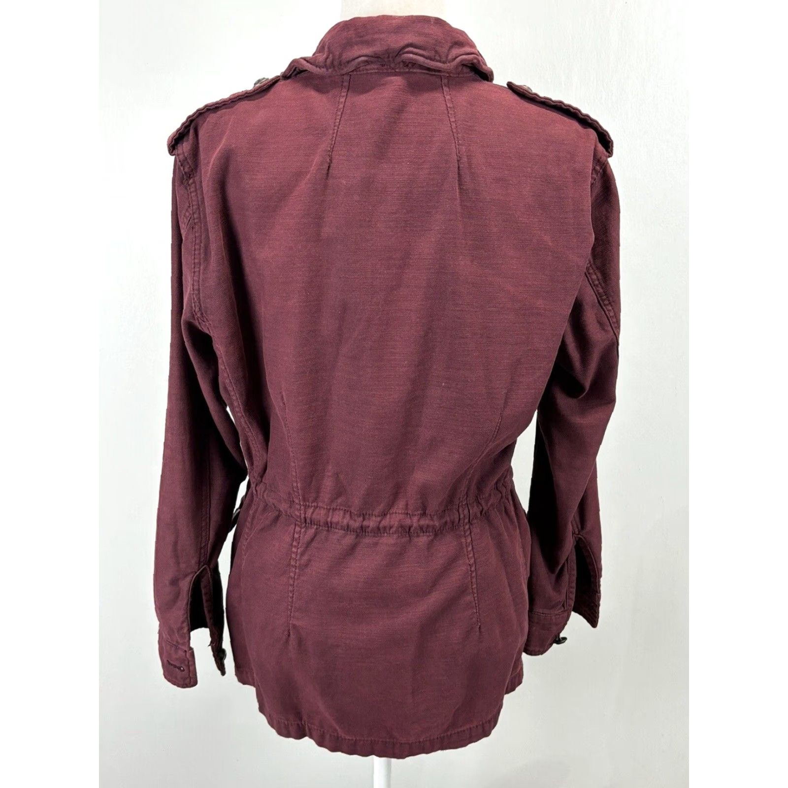 Free People Free People Military Jacket Coat, Red, Small, Womens Size S / US 4 / IT 40 - 3 Thumbnail