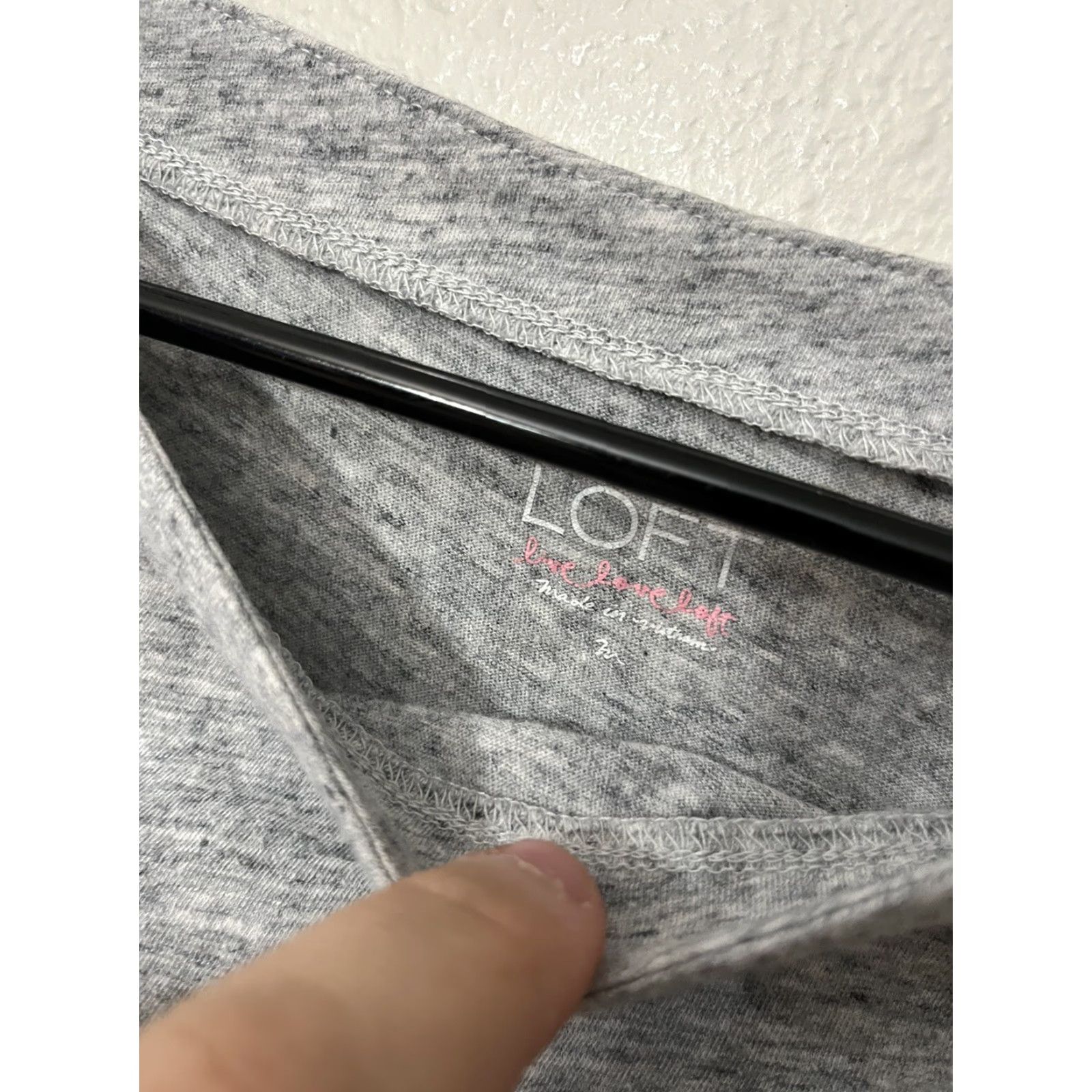 Loft Loft Gray Knit Shirt Women Long Sleeve Knot Front Size Medium Solid Size L / US 10 / IT 46 - 3 Thumbnail
