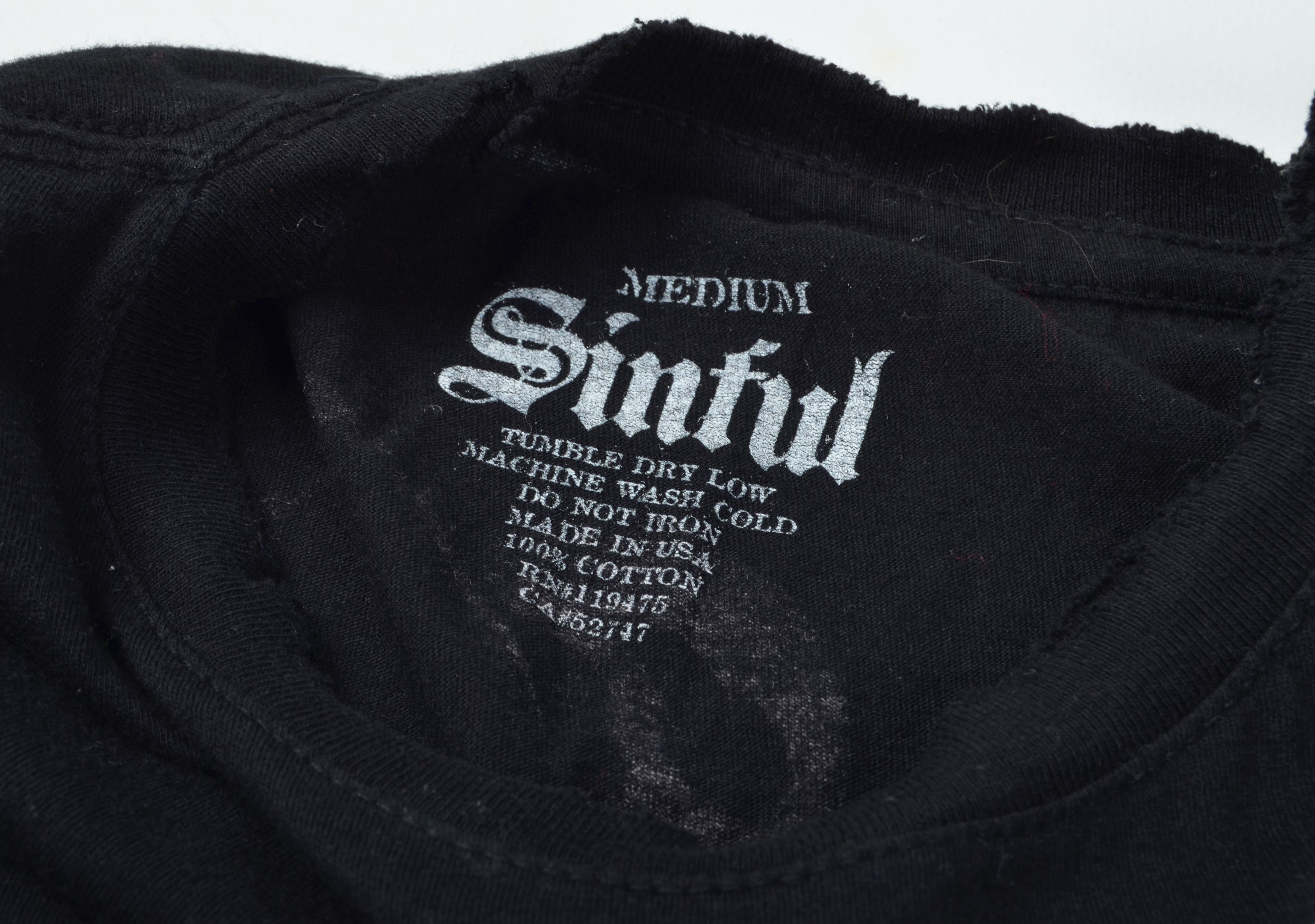 Affliction Sinful by Affliction Y2K Grunge Rhinestone Distressed Top Size M / US 6-8 / IT 42-44 - 9 Thumbnail