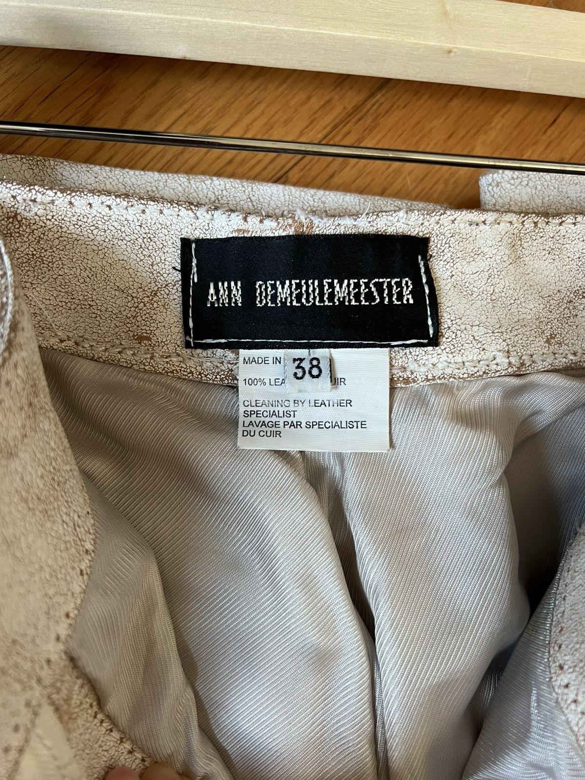 Ann Demeulemeester Ann Demeulemeester SS02 Leather Pants Size 26" / US 2 / IT 38 - 6 Thumbnail